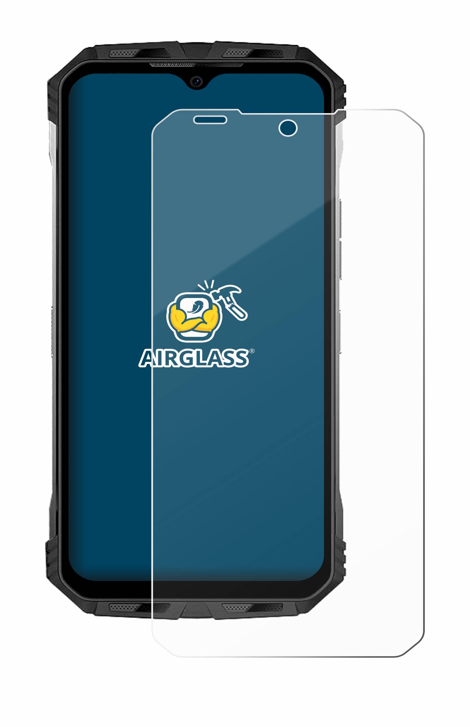 BROTECT AirGlass Glas Panzer-Folie für Doogee S punkt - Schutzglas