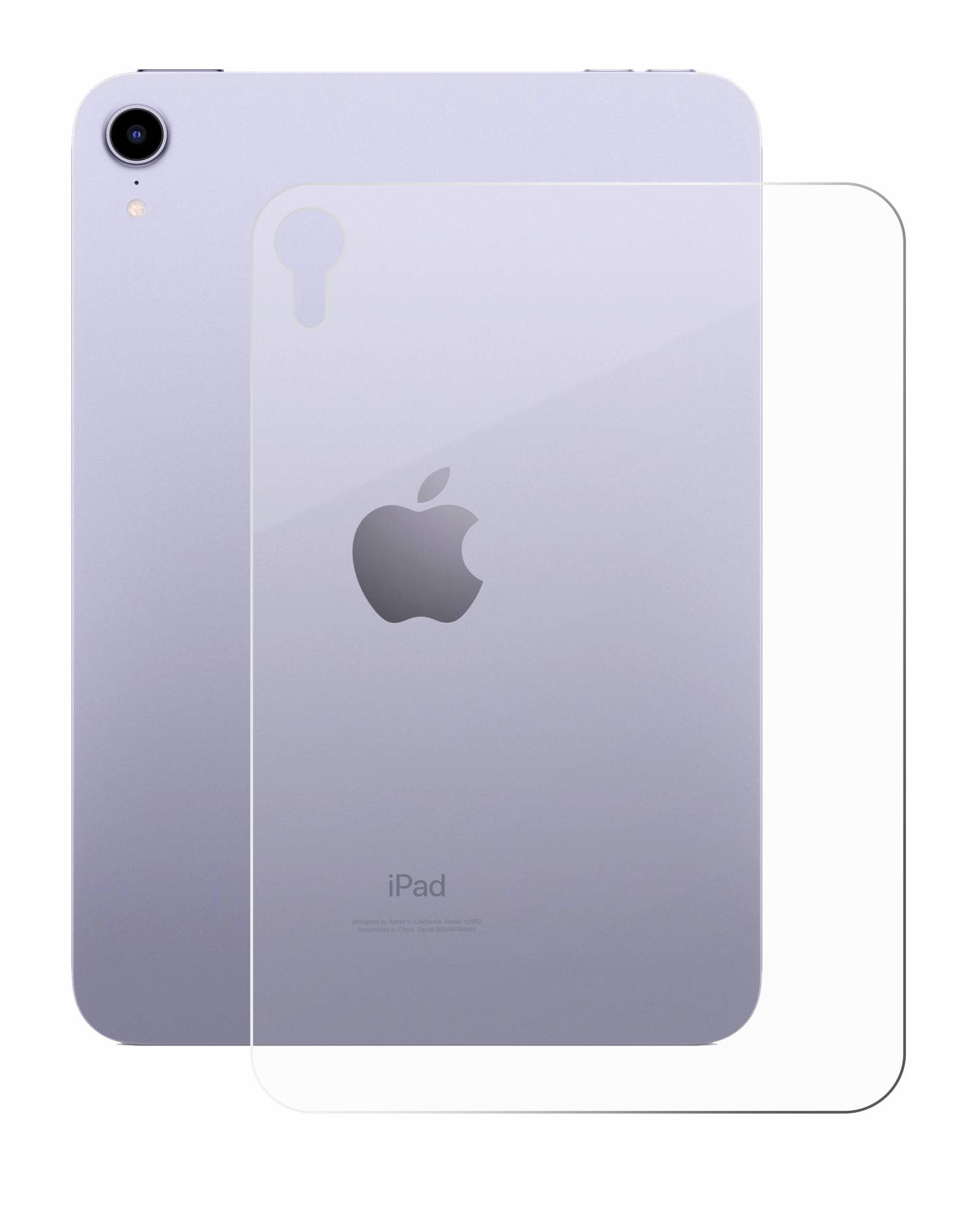 upscreen Hybrid Glas Panzer-Folie für Apple iPad Mini 7 WiFi 2024 (Rückseite)