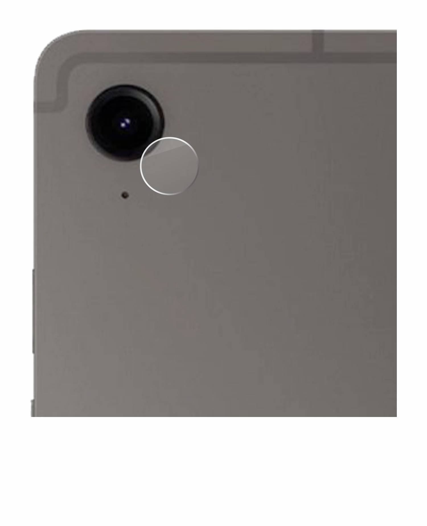 upscreen Hybrid Glas Panzer-Folie für Samsung Tab S9 FE (NUR Kamera)