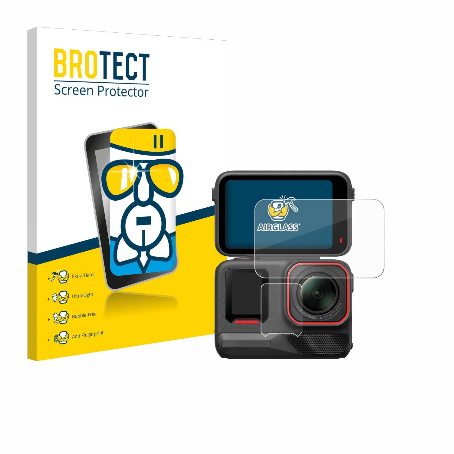 BROTECT AirGlass Glas Panzer-Folie für Insta360 Ace Pro 2 - Schutzglas
