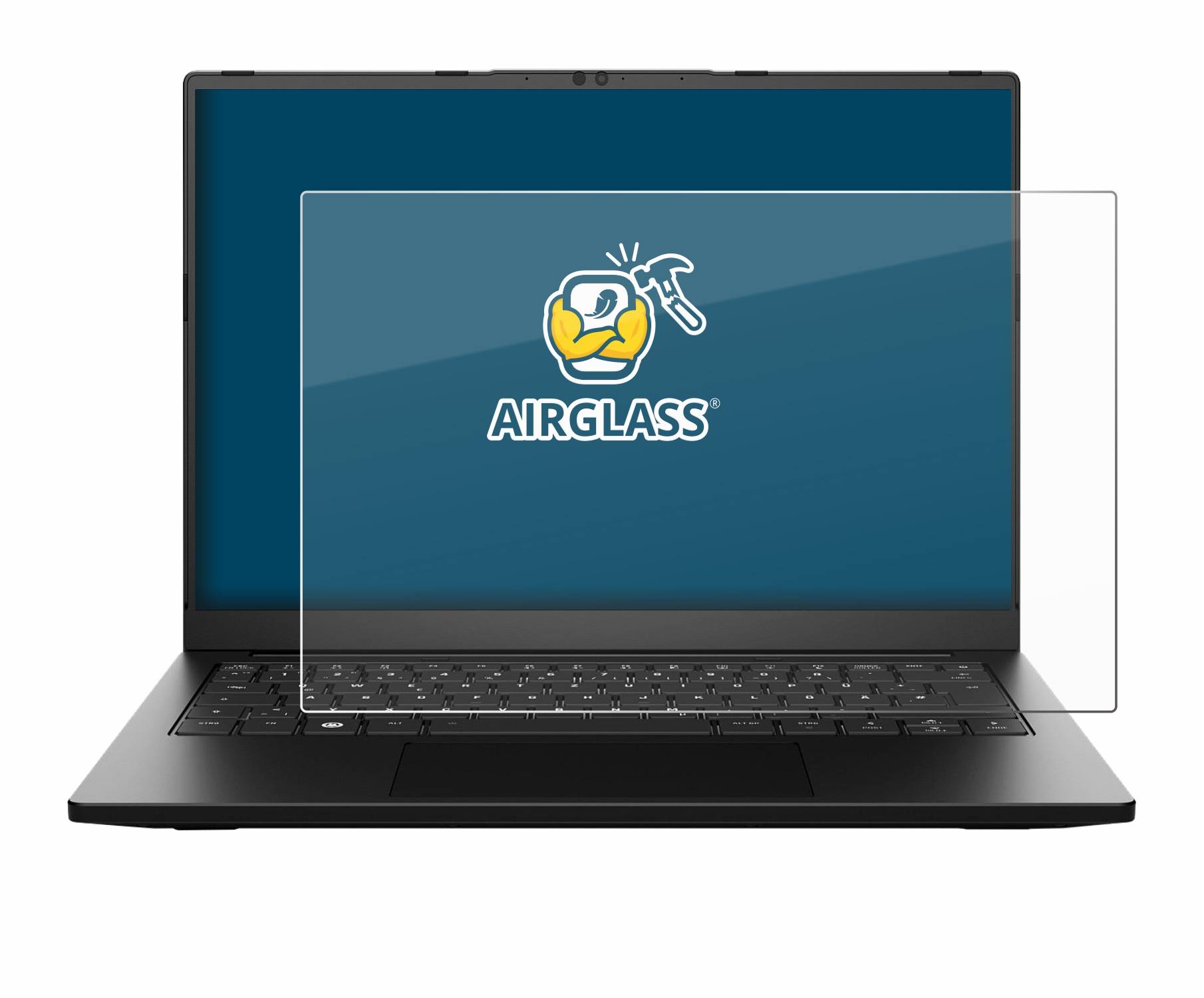 BROTECT AirGlass Glas Panzer-Folie für Tuxedo Pulse 14 Gen 3 - Schutzglas