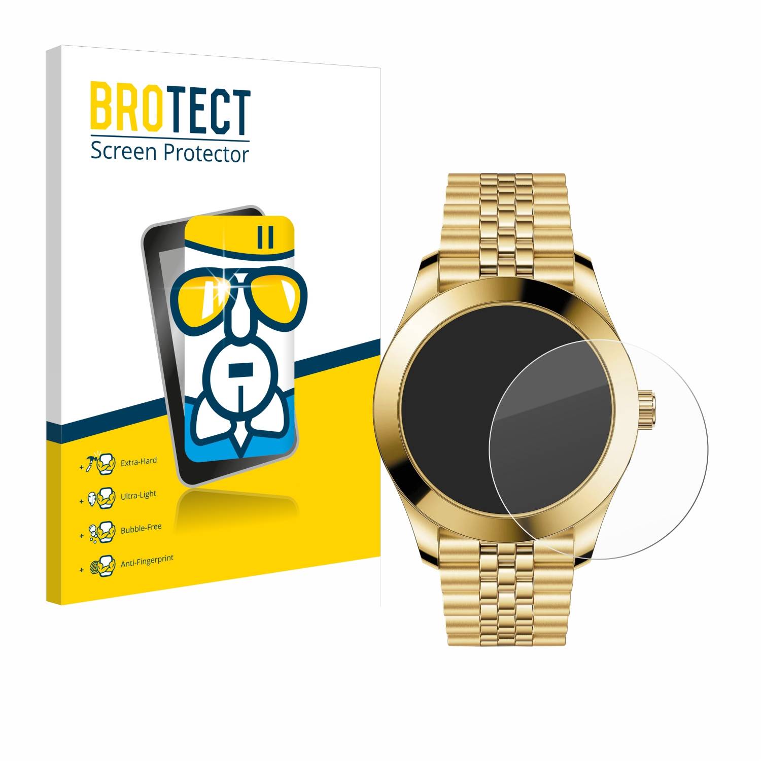 BROTECT AirGlass Glas Panzer-Folie für Ice-Watch Ice Steel Solar S - Schutzglas
