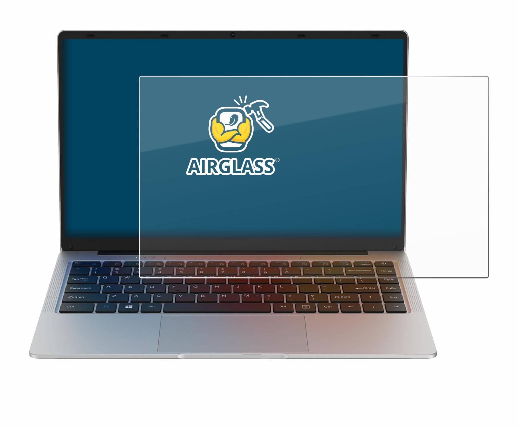 BROTECT AirGlass Glas Panzer-Folie für Maxlegen Laptop 14.1 - Schutzglas