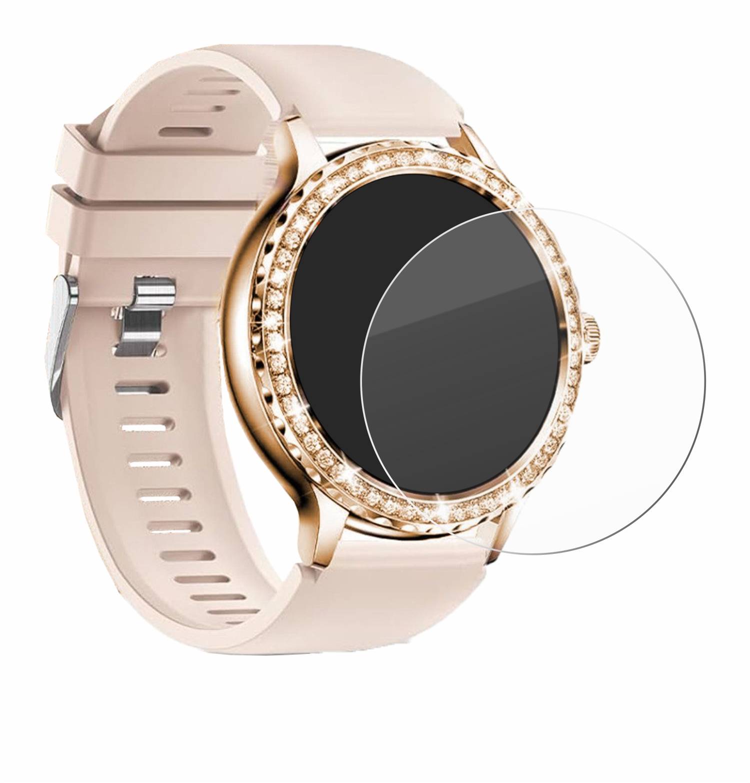 BROTECT AirGlass Glas Panzer-Folie für Bekomiya Smartwatch 1.3 - Schutzglas