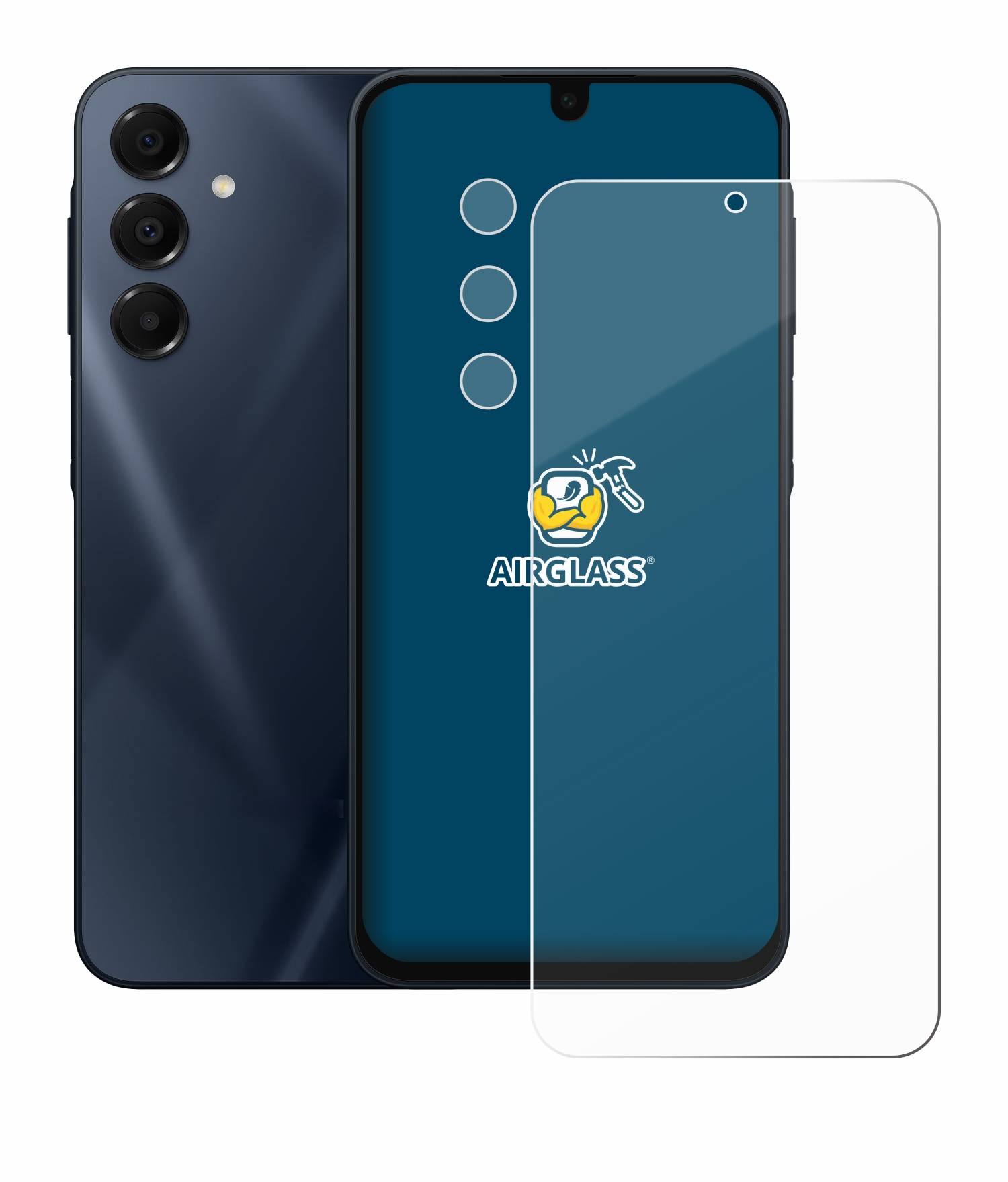 BROTECT AirGlass Glas Panzer-Folie für Samsung Galaxy A16 4G (Display+Kamera) - Schutzglas