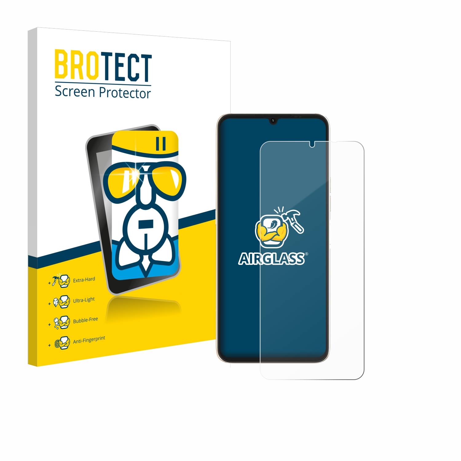BROTECT AirGlass Glas Panzer-Folie für Umidigi F3 S - Schutzglas