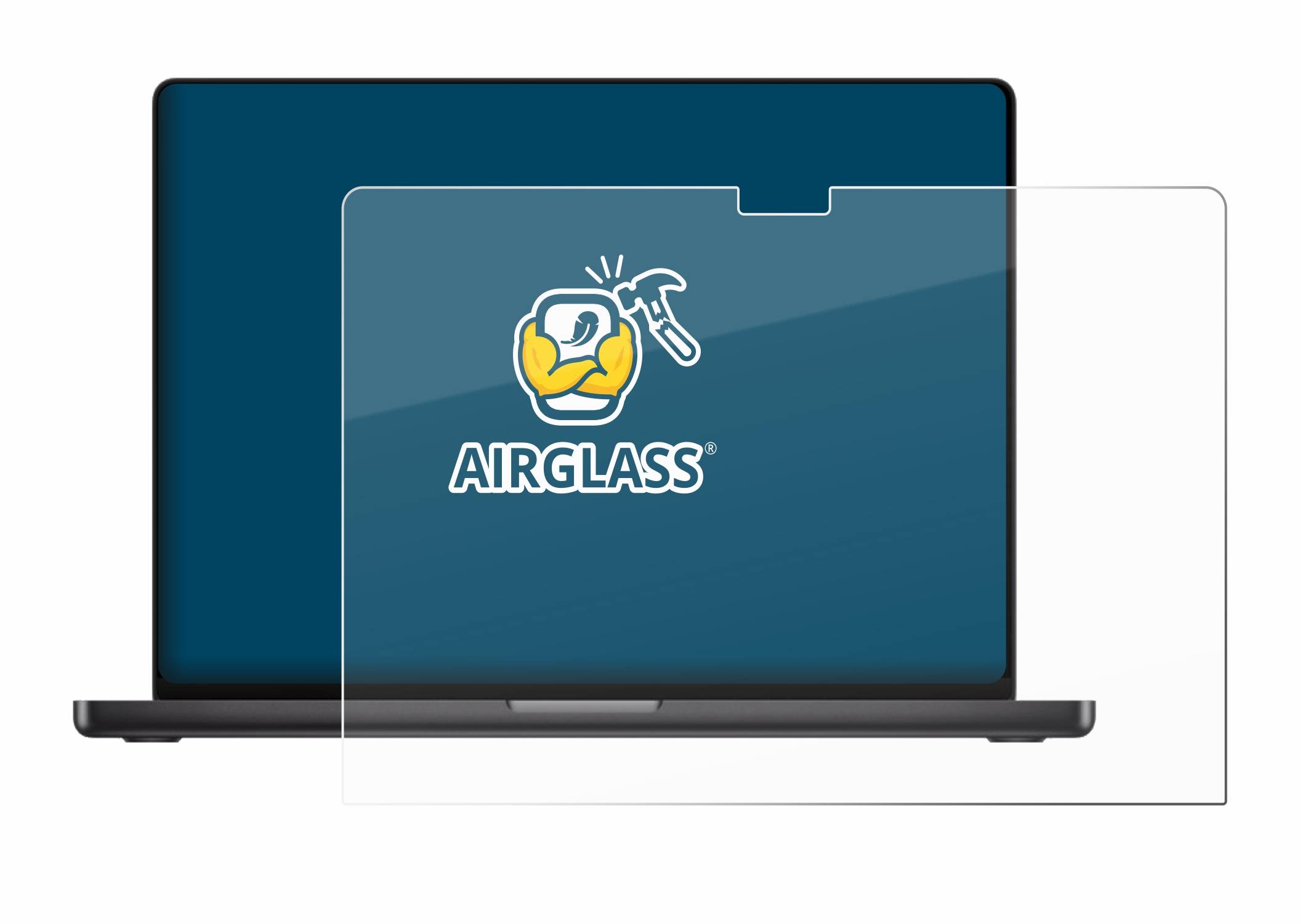 BROTECT AirGlass Glas Panzer-Folie für Apple MacBook Pro 16 2024 M4 - Schutzglas