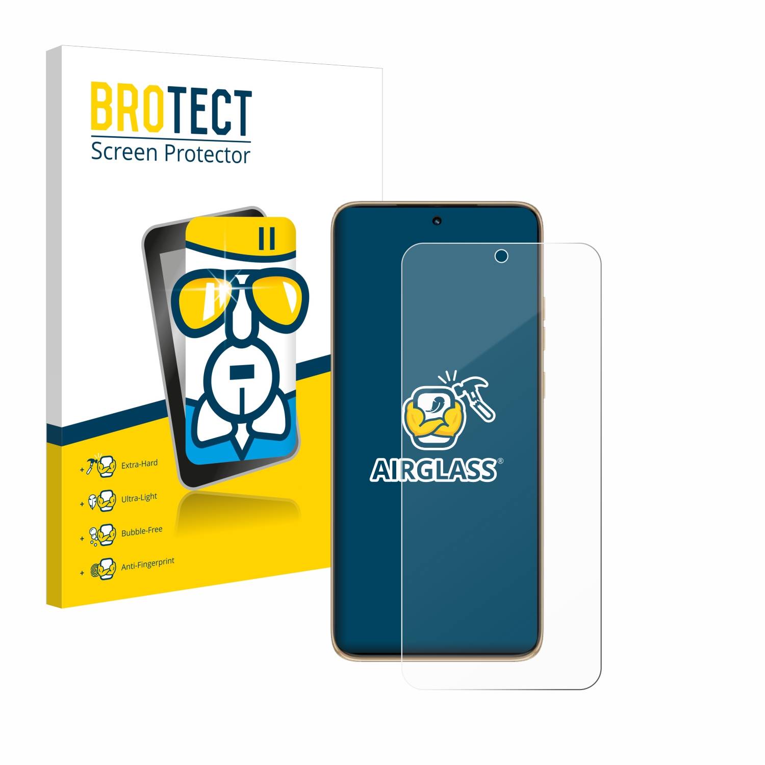 BROTECT AirGlass Glas Panzer-Folie für Motorola Edge 50 Neo - Schutzglas