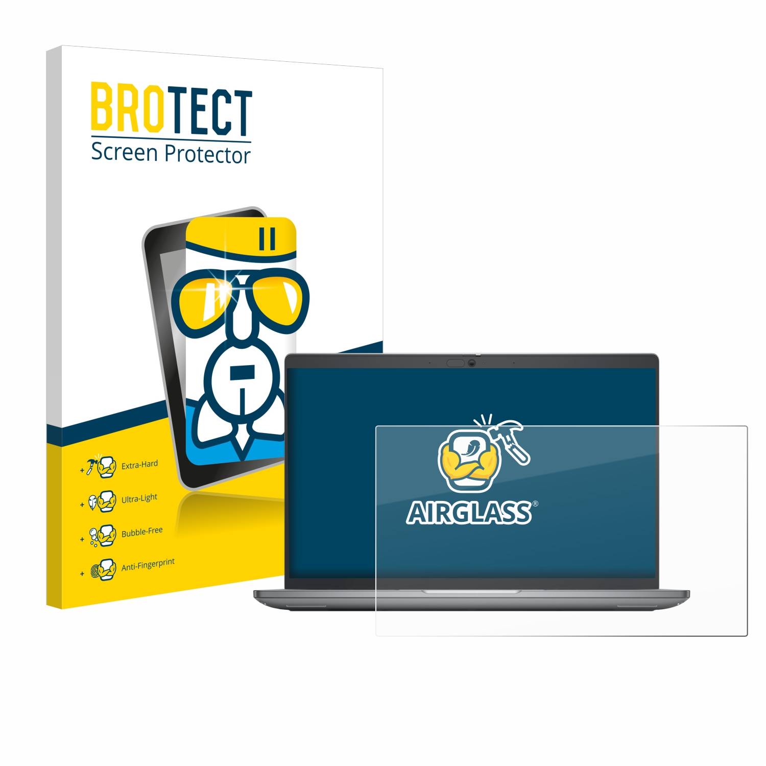 BROTECT AirGlass Glas Panzer-Folie für Dell Latitude 5450 Laptop 14 - Schutzglas