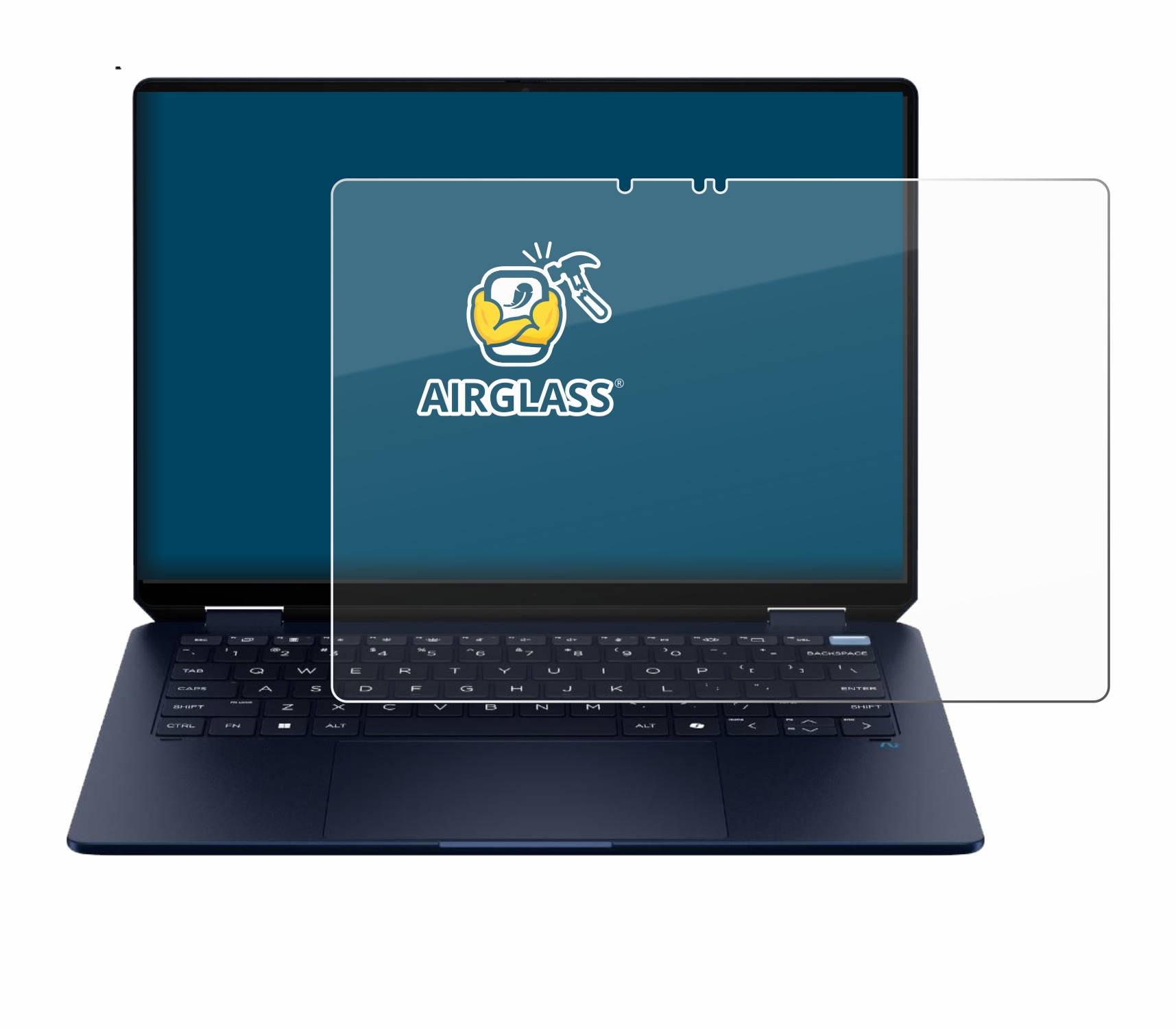 BROTECT AirGlass Glas Panzer-Folie für HP OmniBook Ultra Flip - Schutzglas
