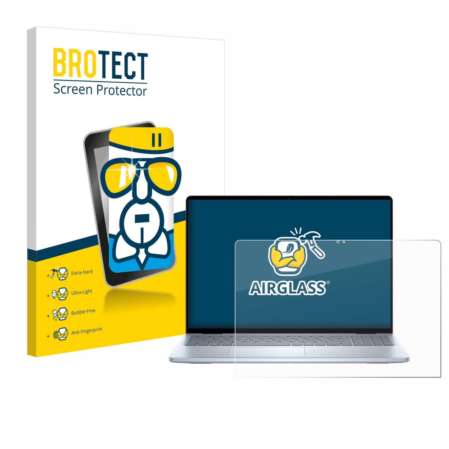 BROTECT AirGlass Glas Panzer-Folie für Dell Inspiron 16 Laptop 5645 - Schutzglas