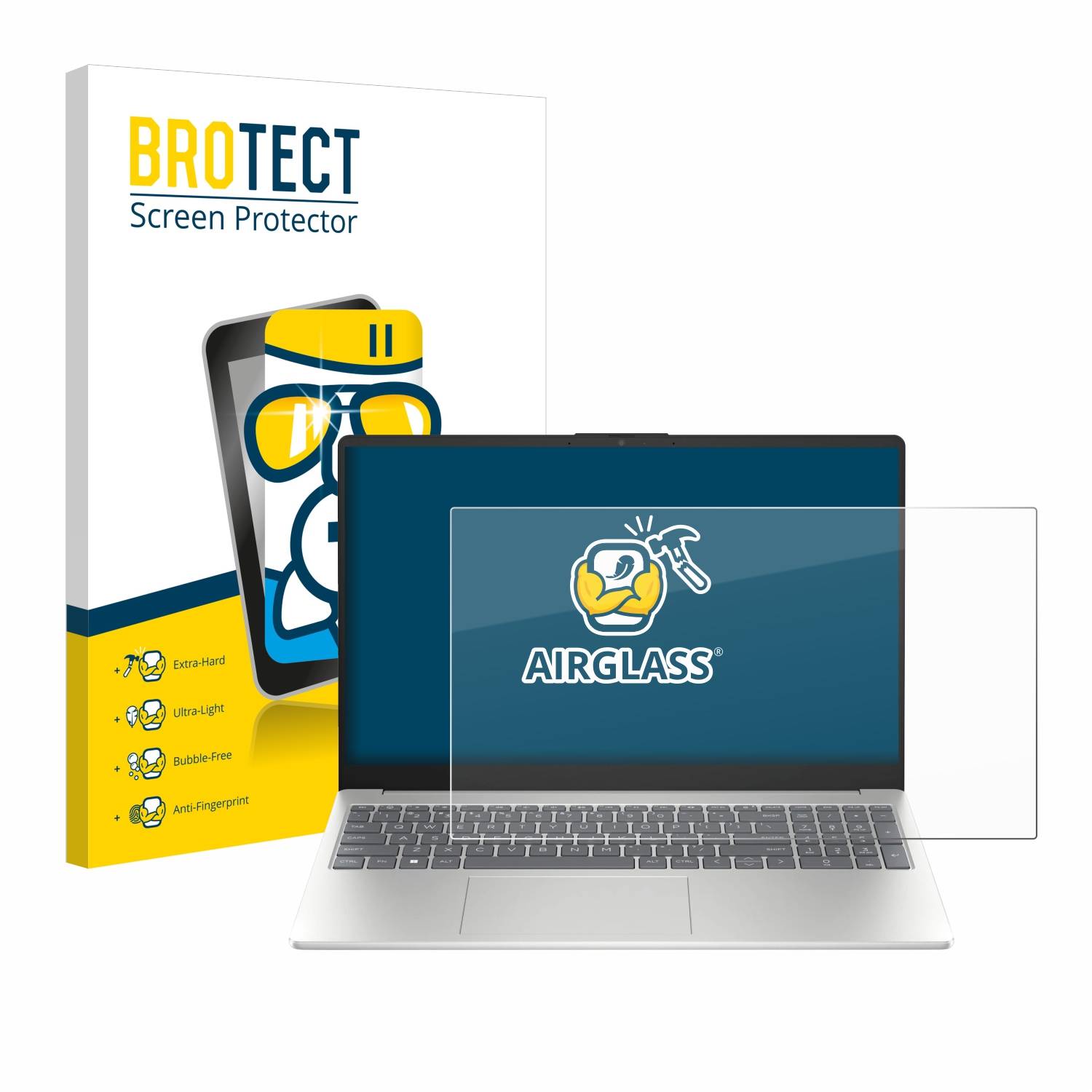 BROTECT AirGlass Glas Panzer-Folie für HP 250 G10 - Schutzglas