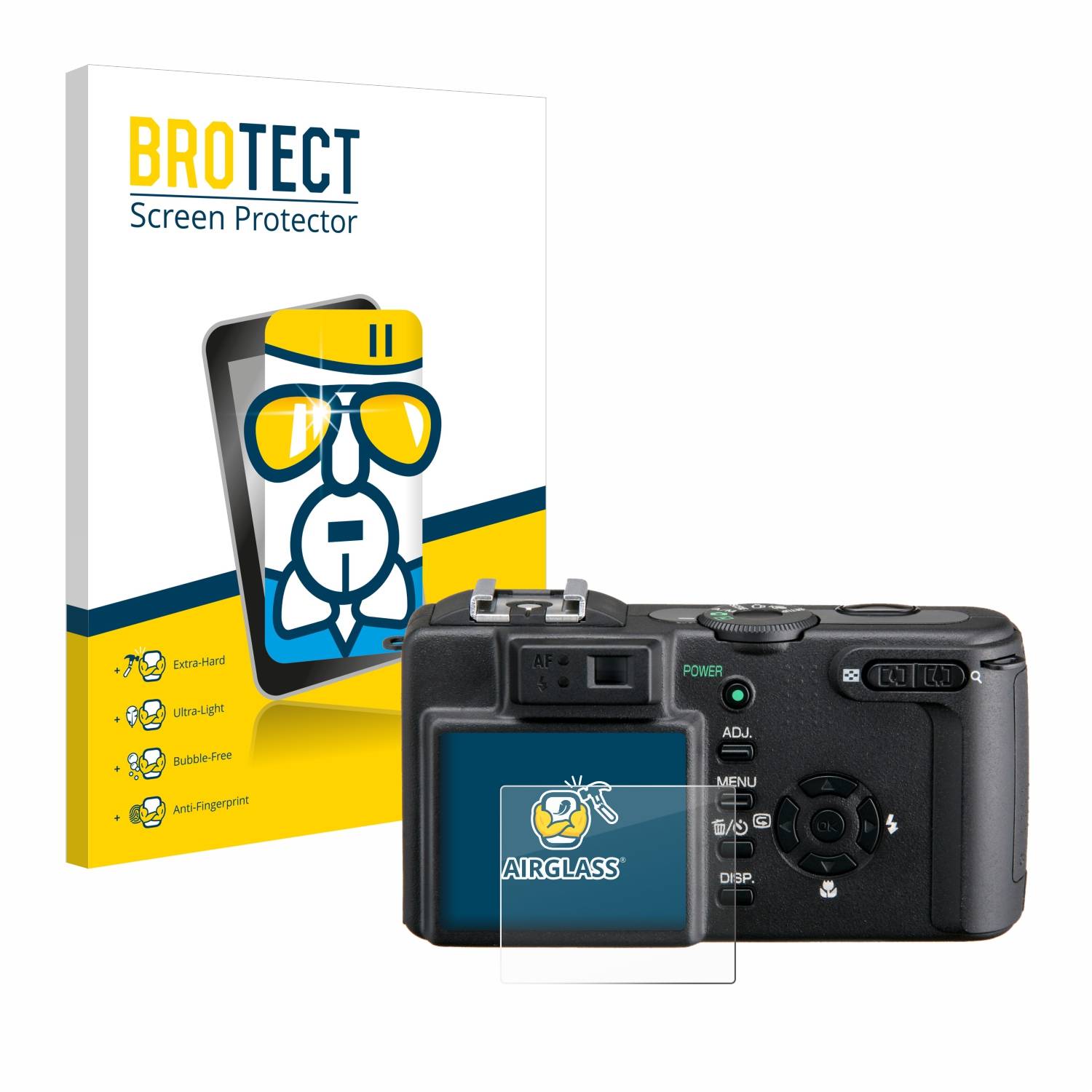 BROTECT AirGlass Glas Panzer-Folie für Ricoh Caplio GX8 - Schutzglas