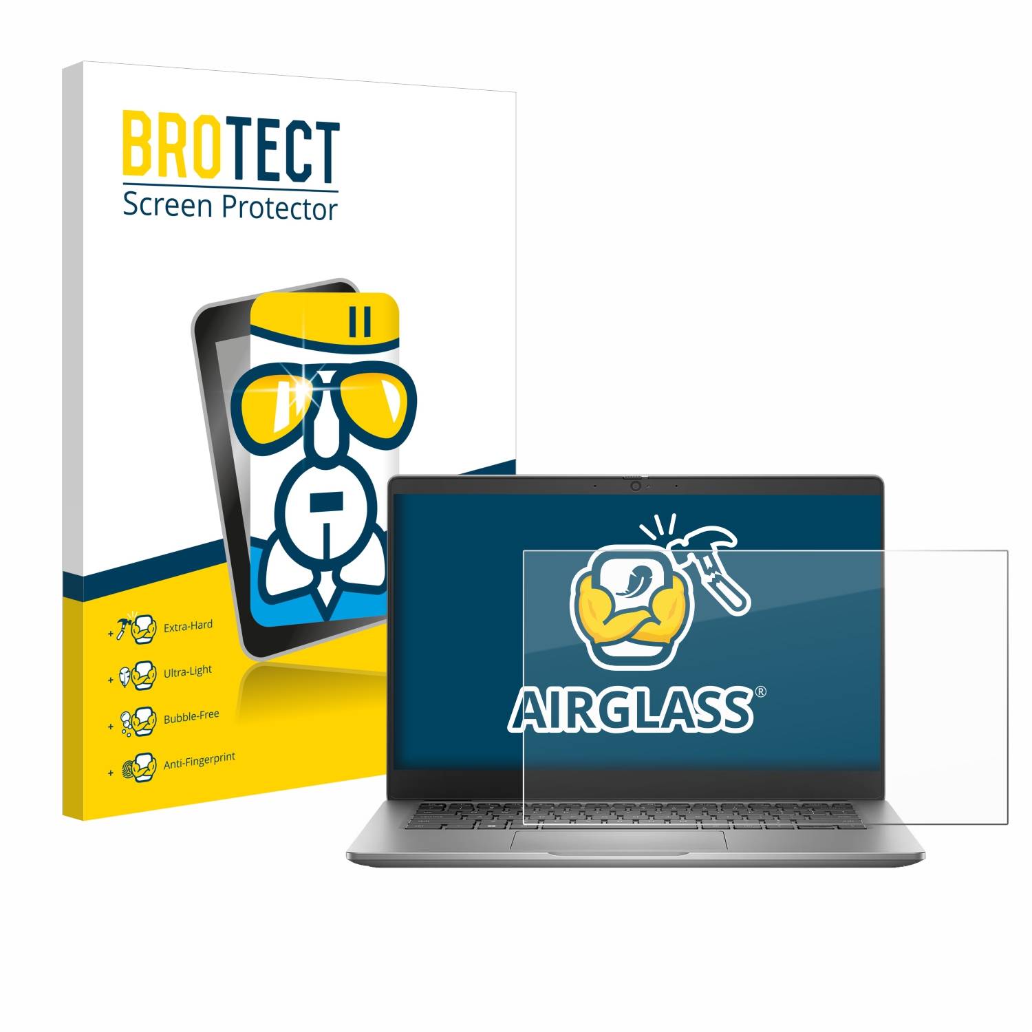 BROTECT AirGlass Glas Panzer-Folie für Dell Latitude 3340 Laptop 13.3 - Schutzglas