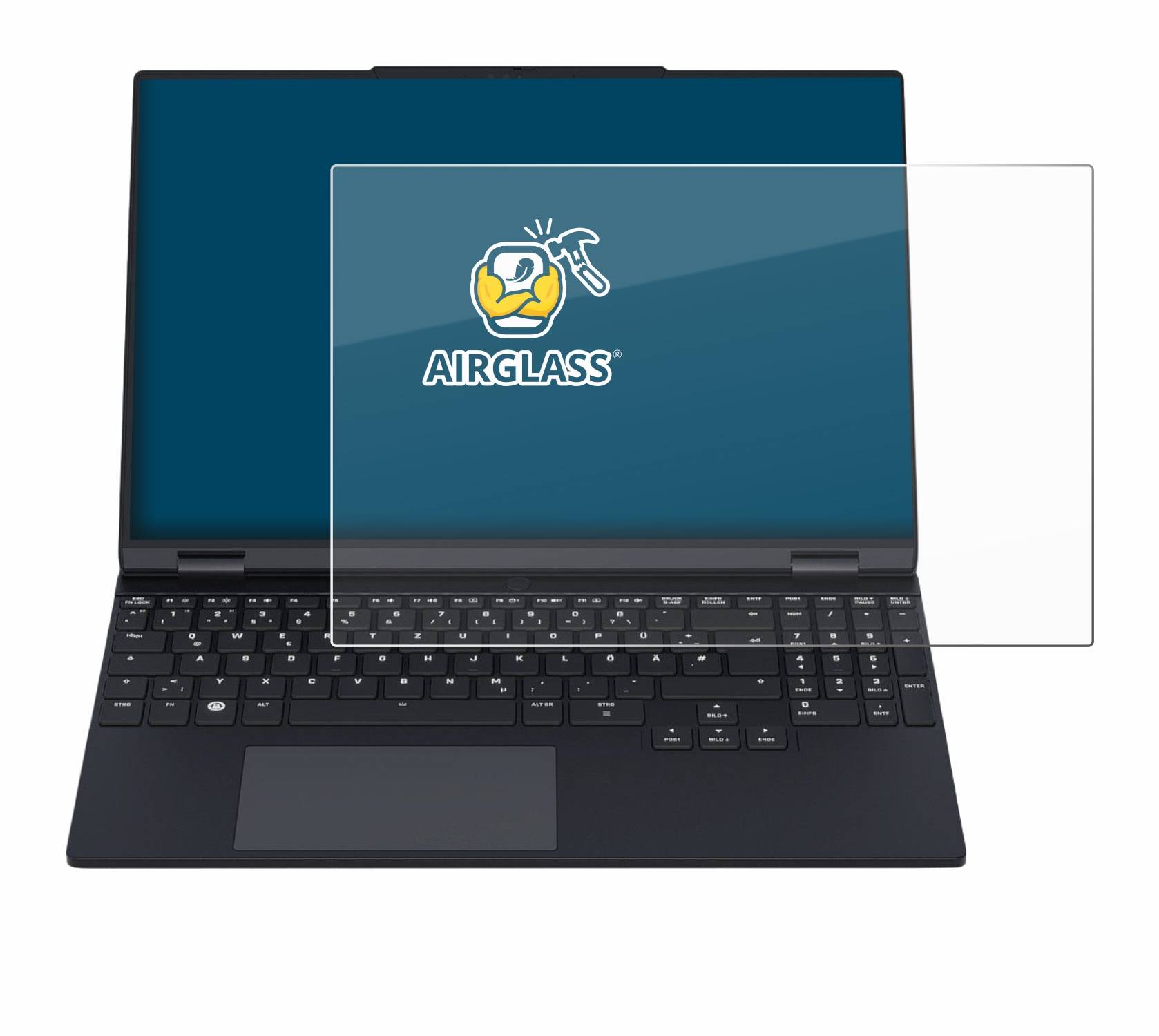 BROTECT AirGlass Glas Panzer-Folie für Tuxedo InfinityBook Pro 15 Gen 9 - Schutzglas