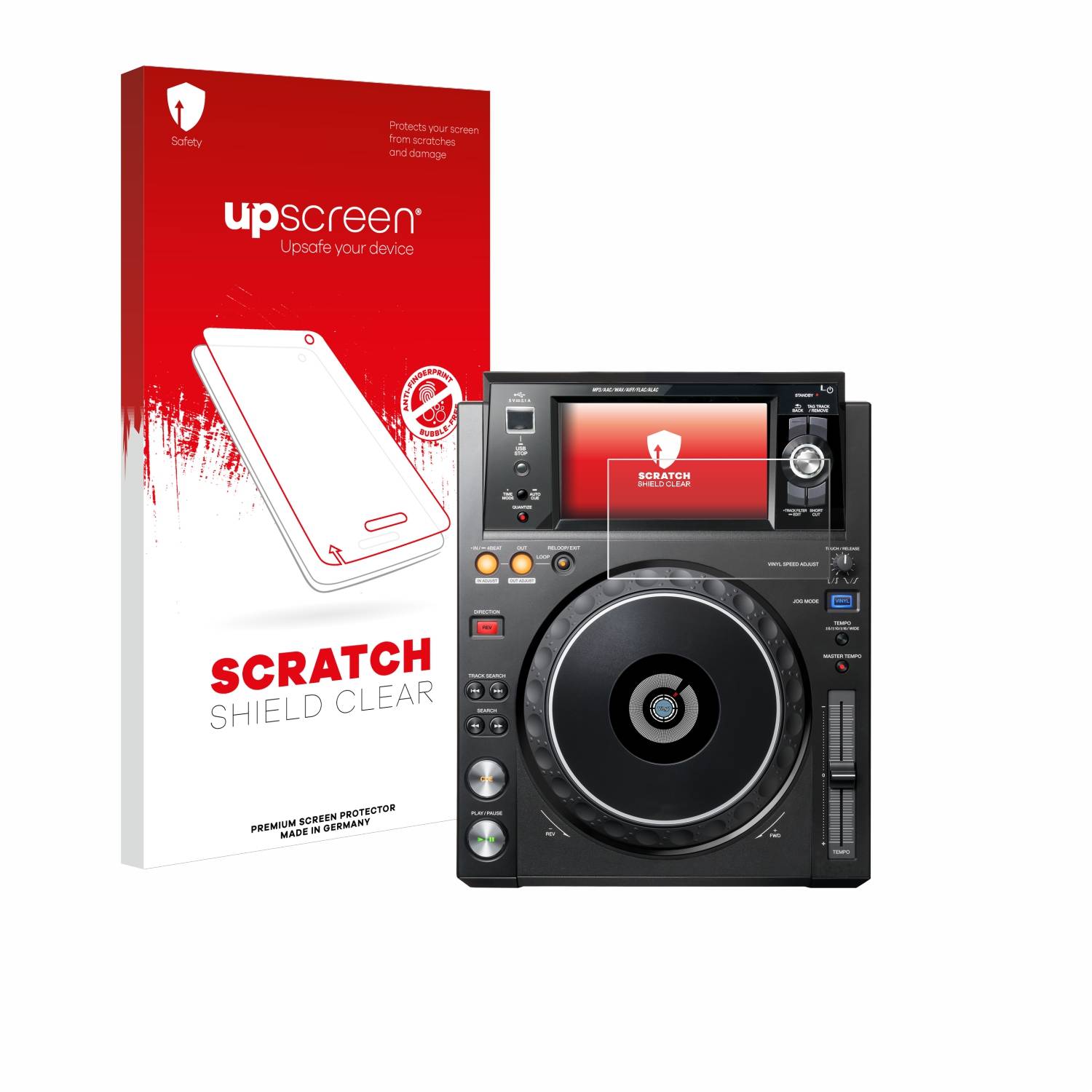 upscreen Scratch Shield Schutzfolie für Pioneer XDJ -1000MK2