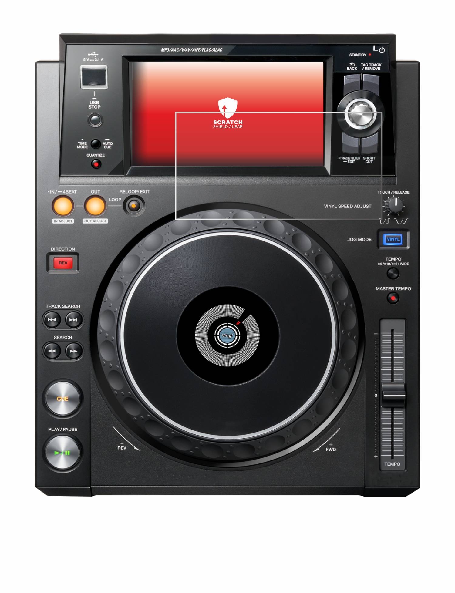 upscreen Scratch Shield Schutzfolie für Pioneer XDJ -1000MK2