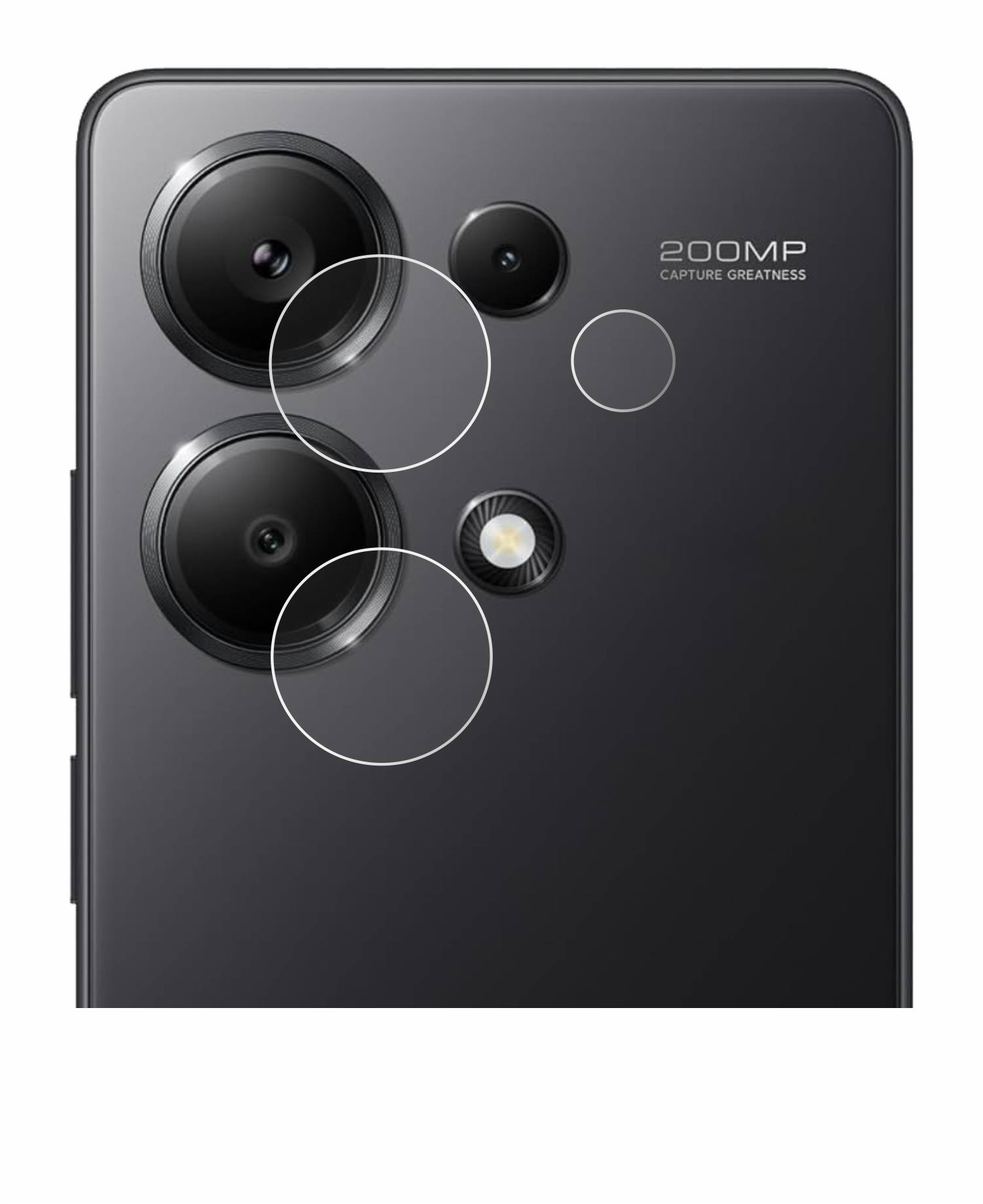 upscreen Scratch Shield Schutzfolie für Xiaomi Redmi Note 13 Pro 4G (NUR Kameraschutz)
