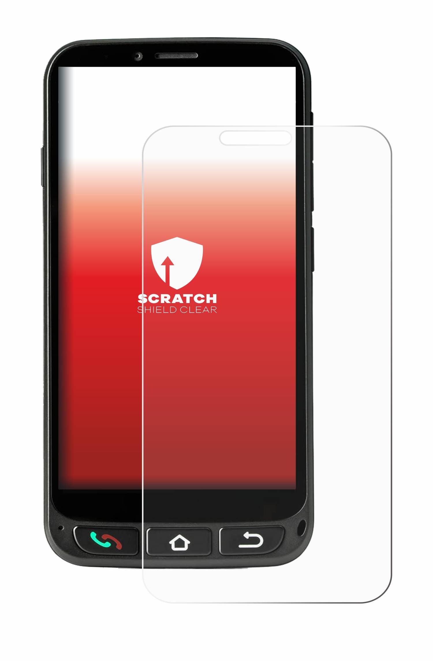 upscreen Scratch Shield Schutzfolie für SPC Zeus 4G Pro