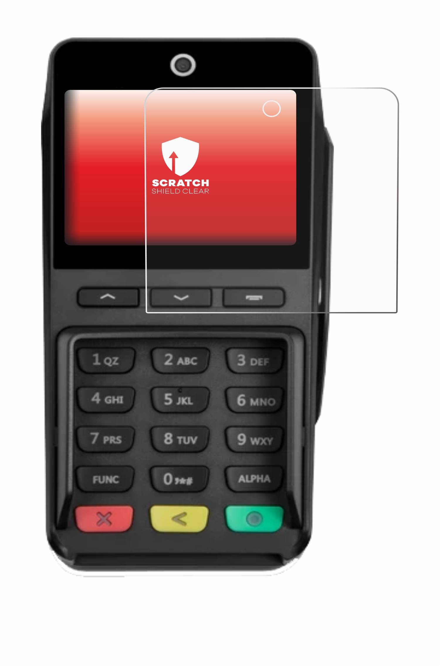 upscreen Scratch Shield Schutzfolie für Pax Q25 Pinpad
