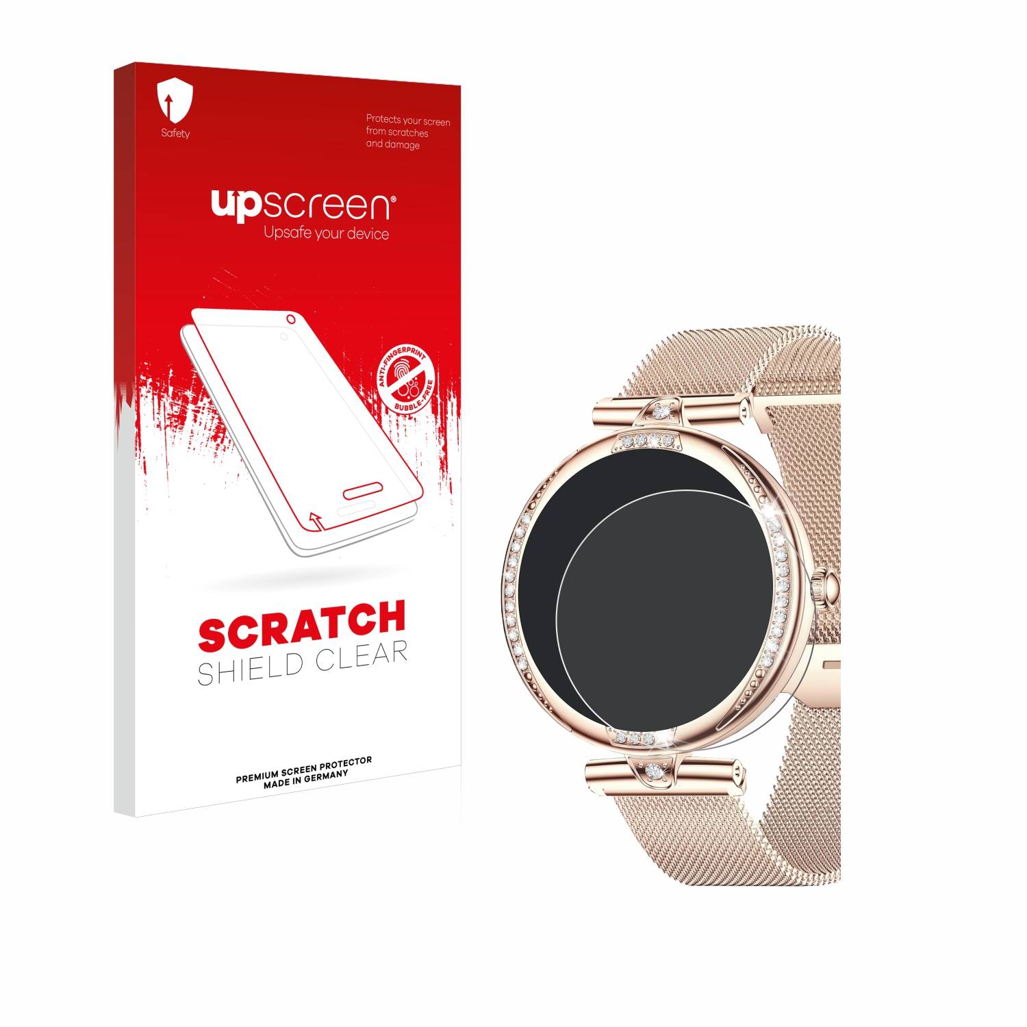 upscreen Scratch Shield Schutzfolie für Shepatio Smartwatch 1.19