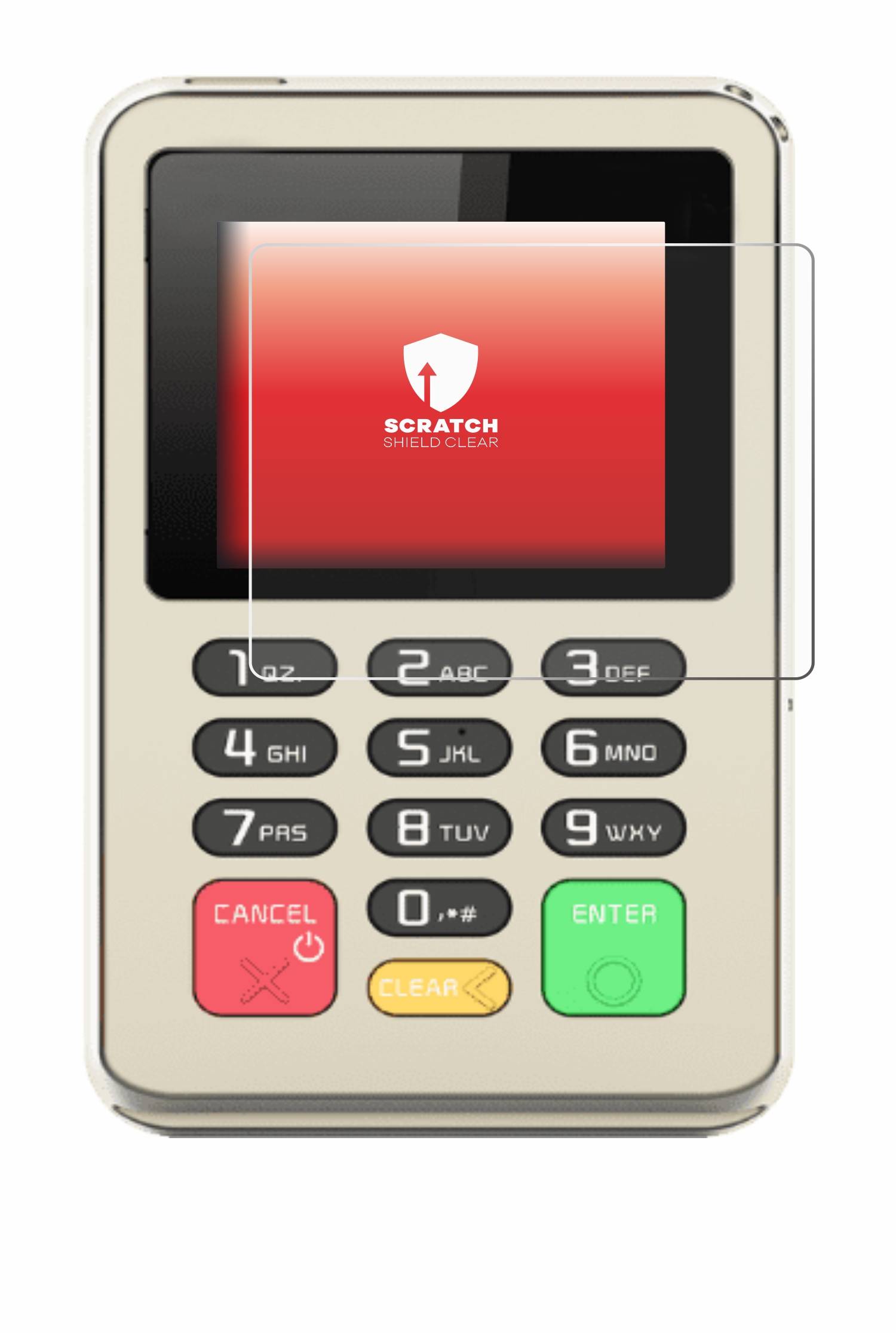 upscreen Scratch Shield Schutzfolie für Pax D177