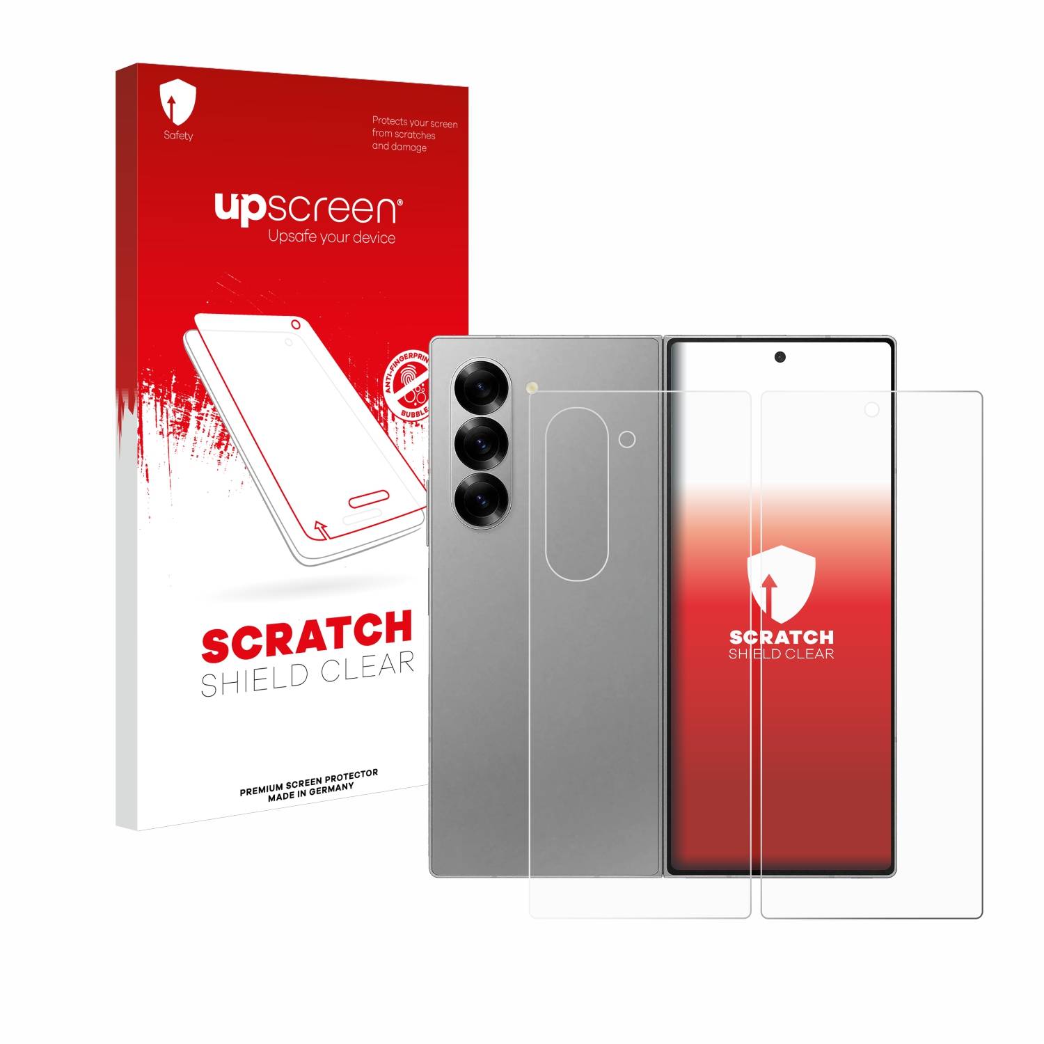 upscreen Scratch Shield Schutzfolie für Samsung Galaxy Z Fold 6 5G (Display+Rückseite)