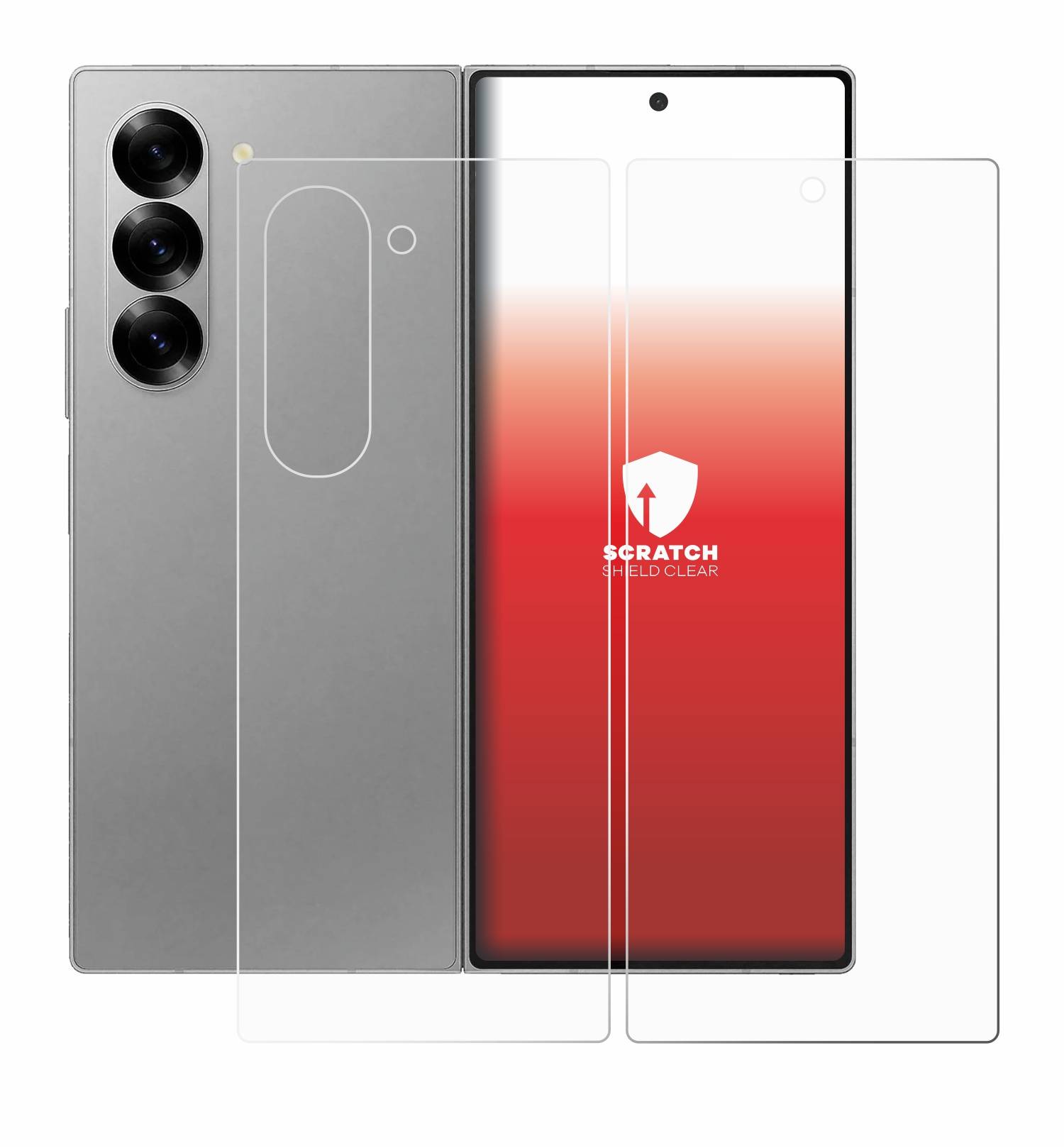 upscreen Scratch Shield Schutzfolie für Samsung Galaxy Z Fold 6 5G (Display+Rückseite)