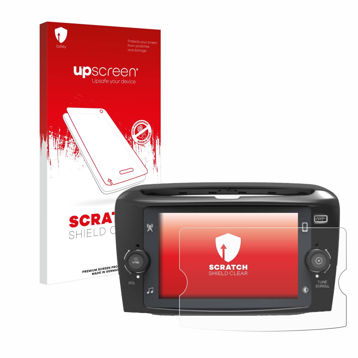 upscreen Scratch Shield Schutzfolie für Lancia Ypsilon 7