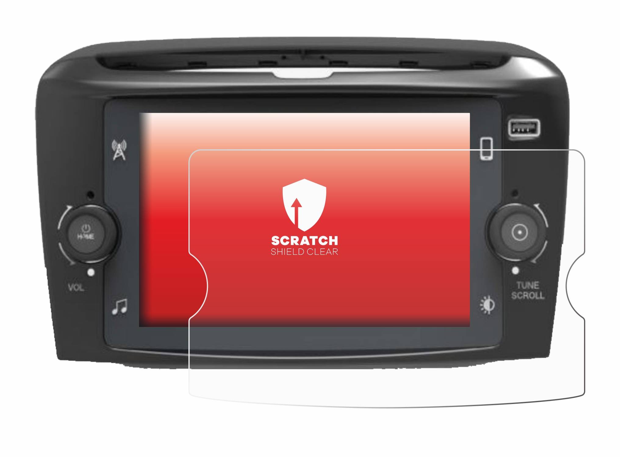 upscreen Scratch Shield Schutzfolie für Lancia Ypsilon 7