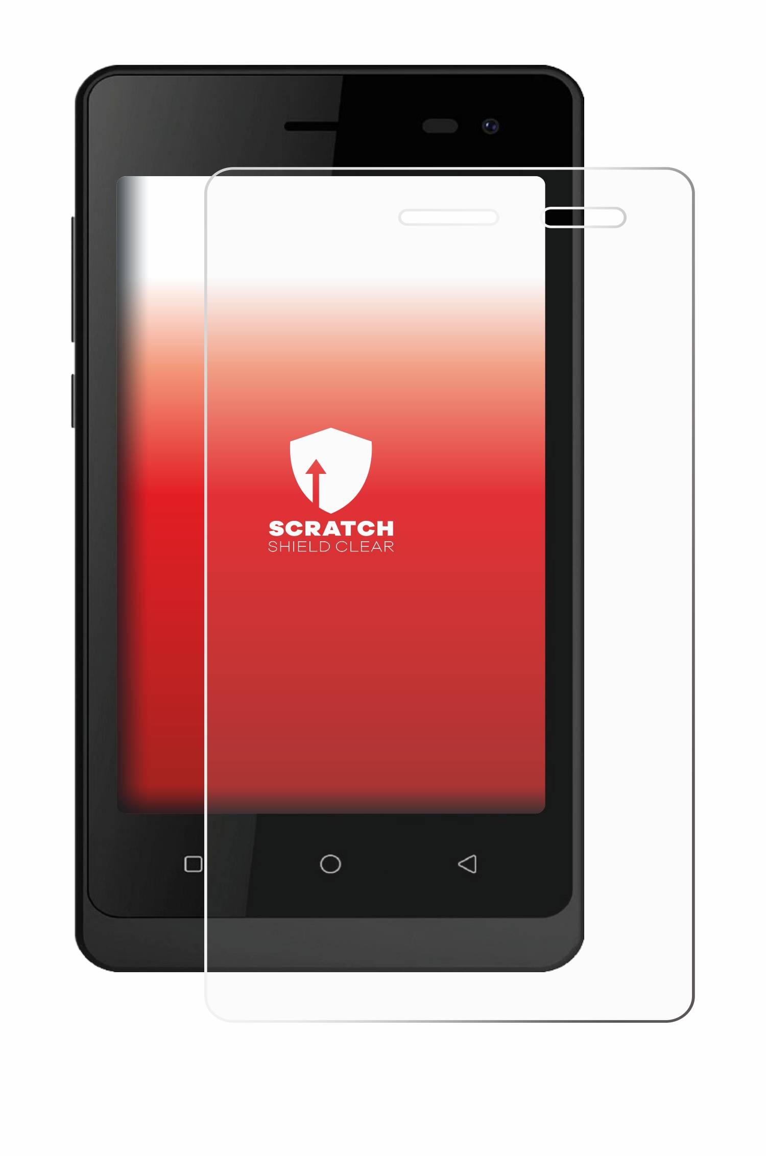 upscreen Scratch Shield Schutzfolie für Logicom Wave 2