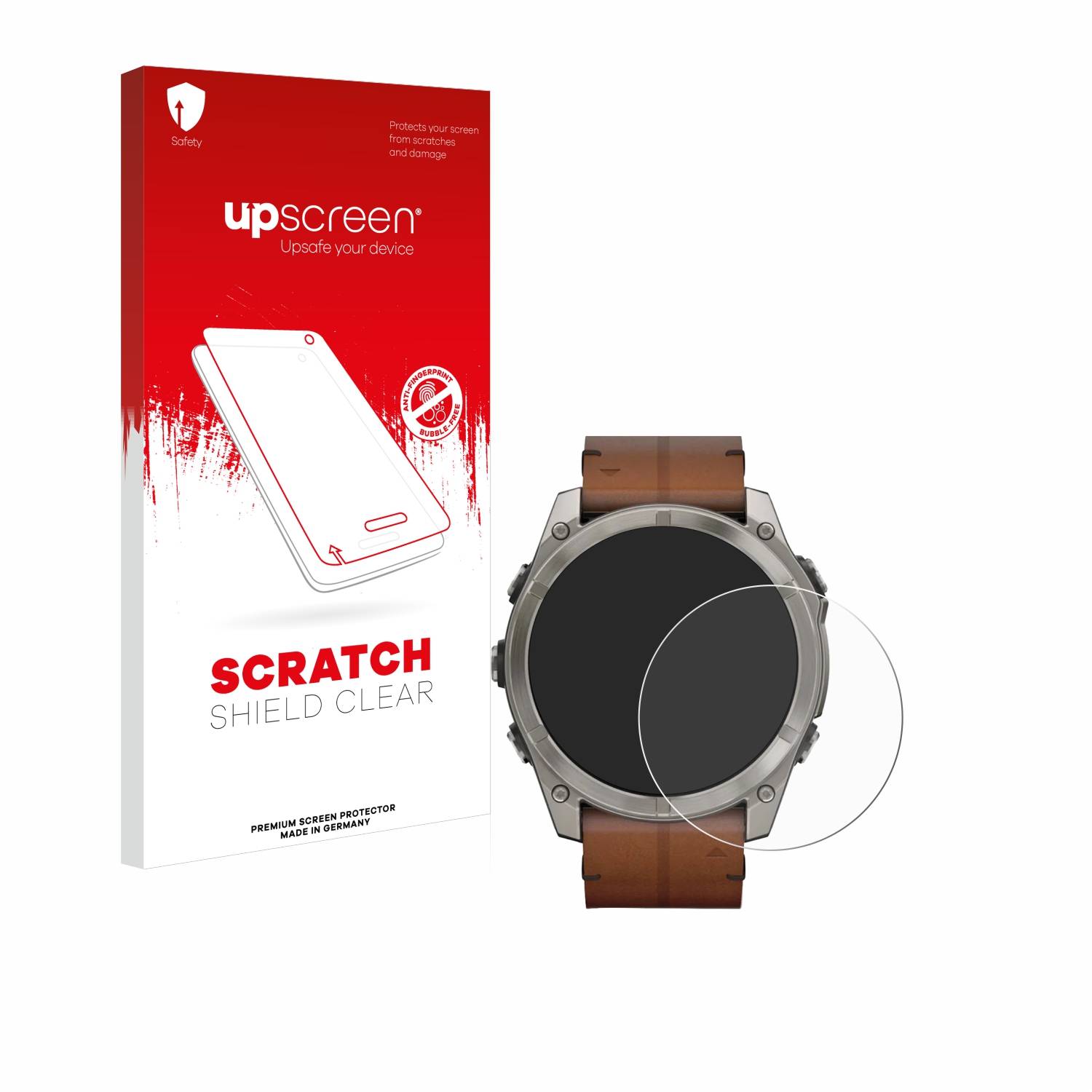 upscreen Scratch Shield Schutzfolie für Garmin Fenix 8 AMOLED (51 mm)