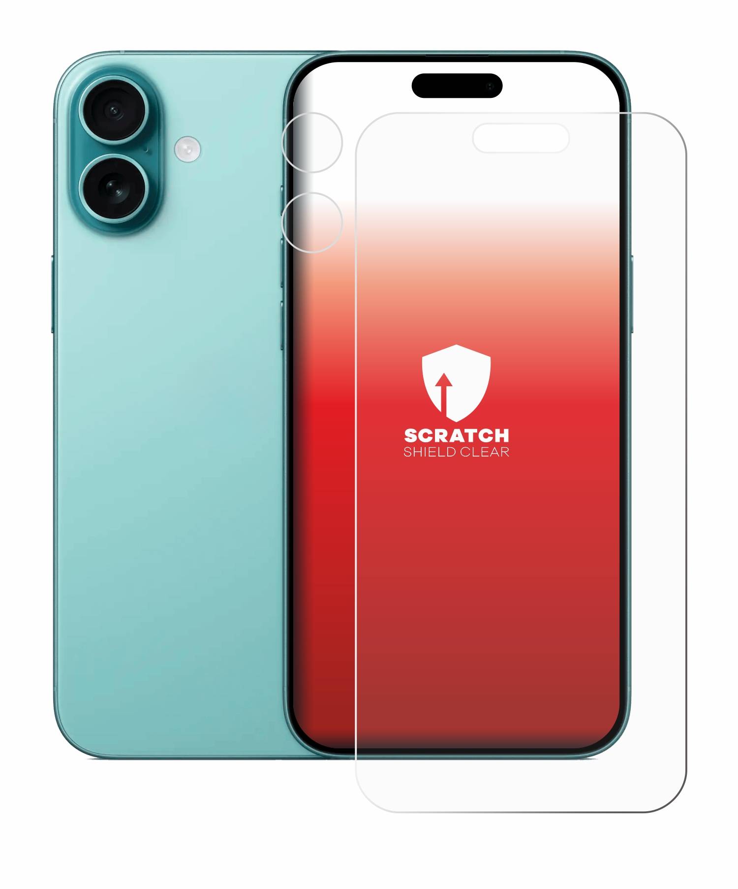 upscreen Scratch Shield Schutzfolie für Apple iPhone 16 Plus (Display+Kamera)