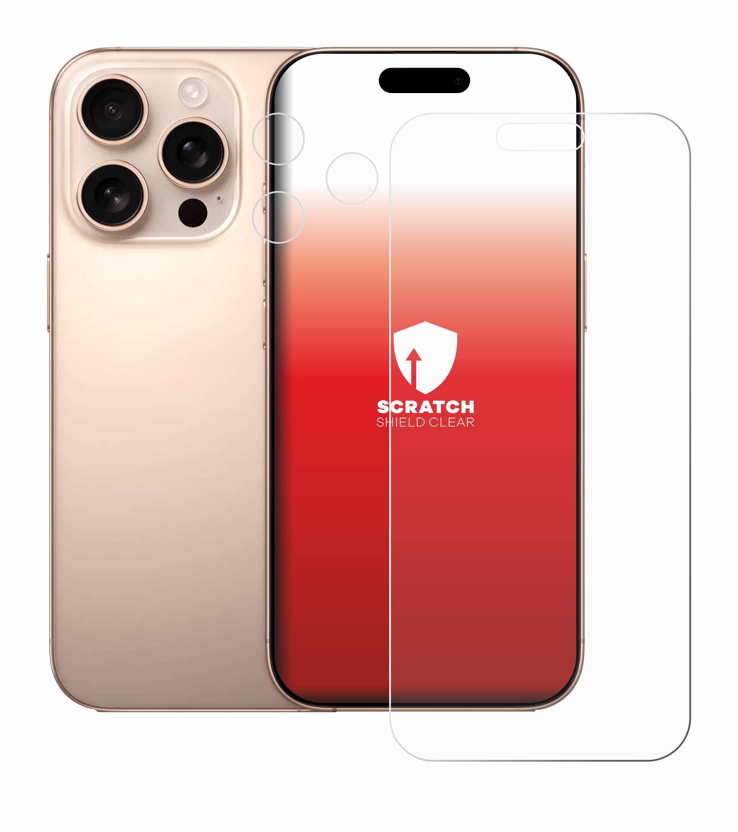 upscreen Scratch Shield Schutzfolie für Apple iPhone 16 Pro Max (Display+Kamera)