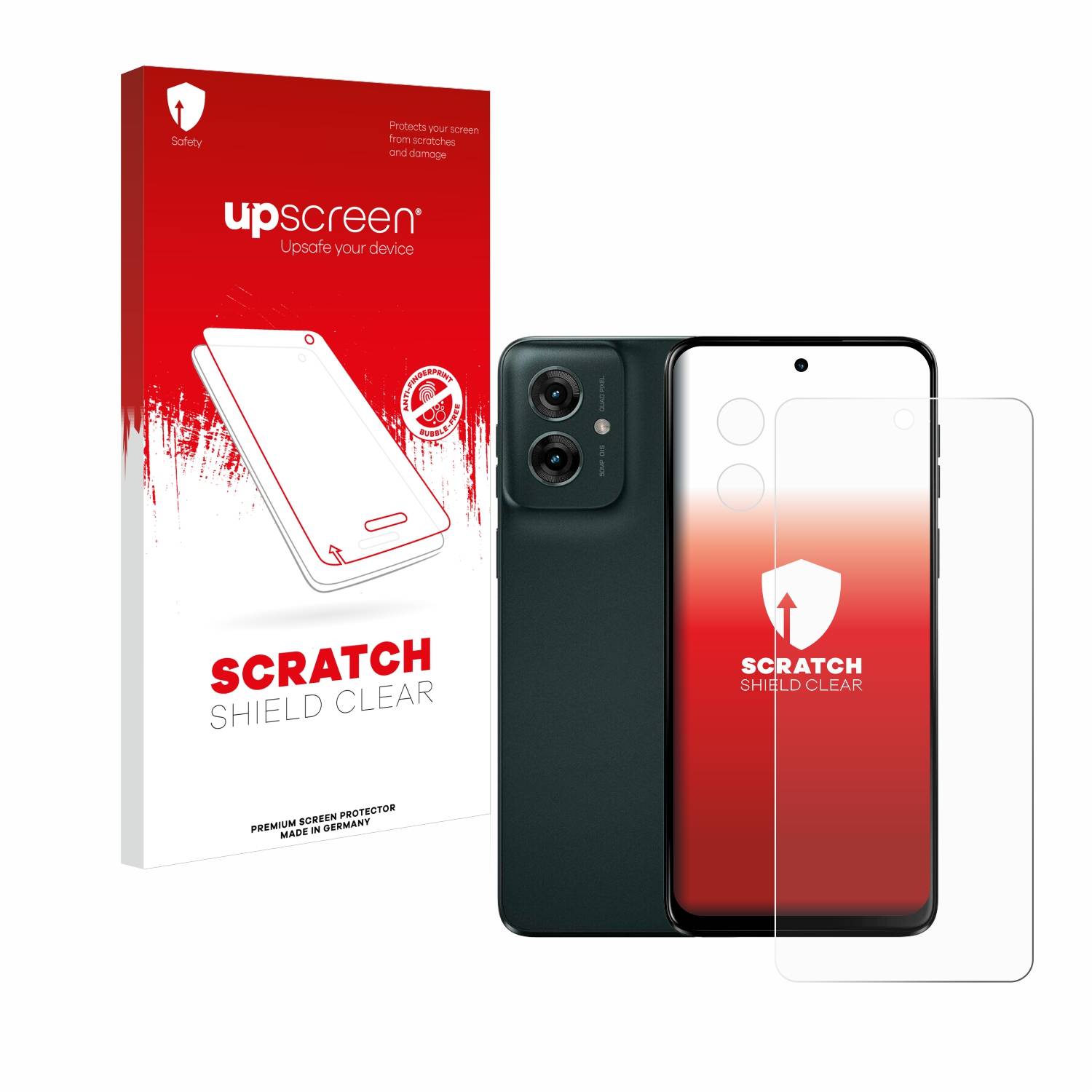 upscreen Scratch Shield Schutzfolie für Motorola Moto G55 (Display+Kamera)