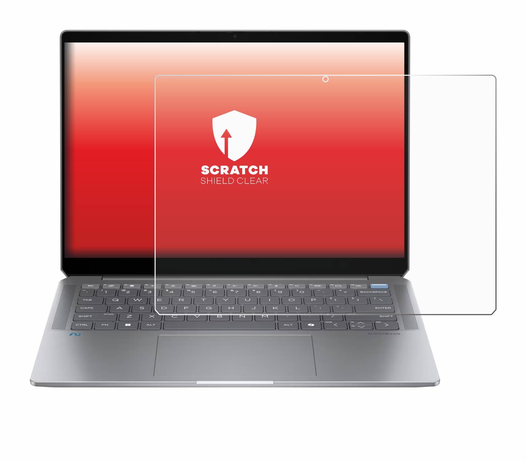 upscreen Scratch Shield Schutzfolie für HP OmniBook Ultra Laptop 14-fd