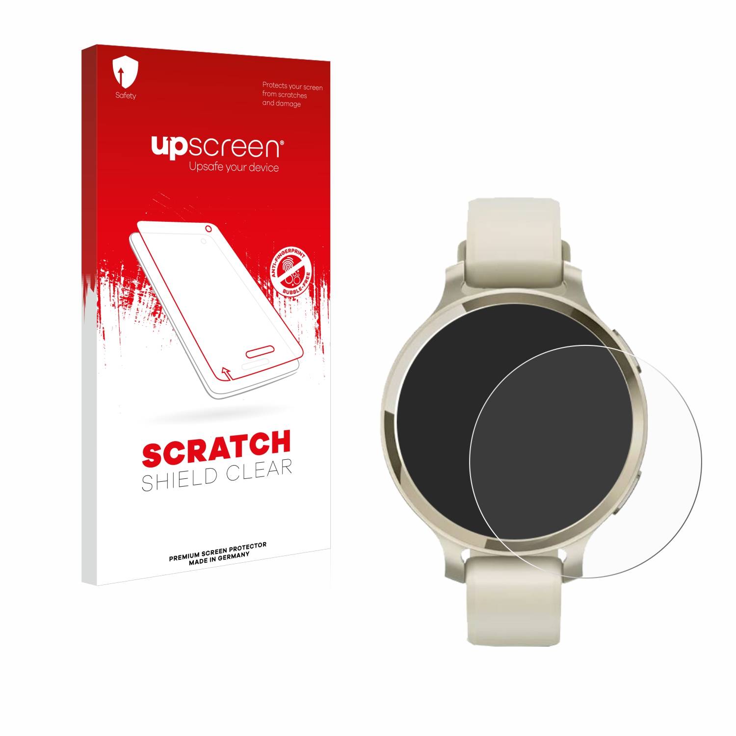 upscreen Scratch Shield Schutzfolie für Garmin Lily 2 Active