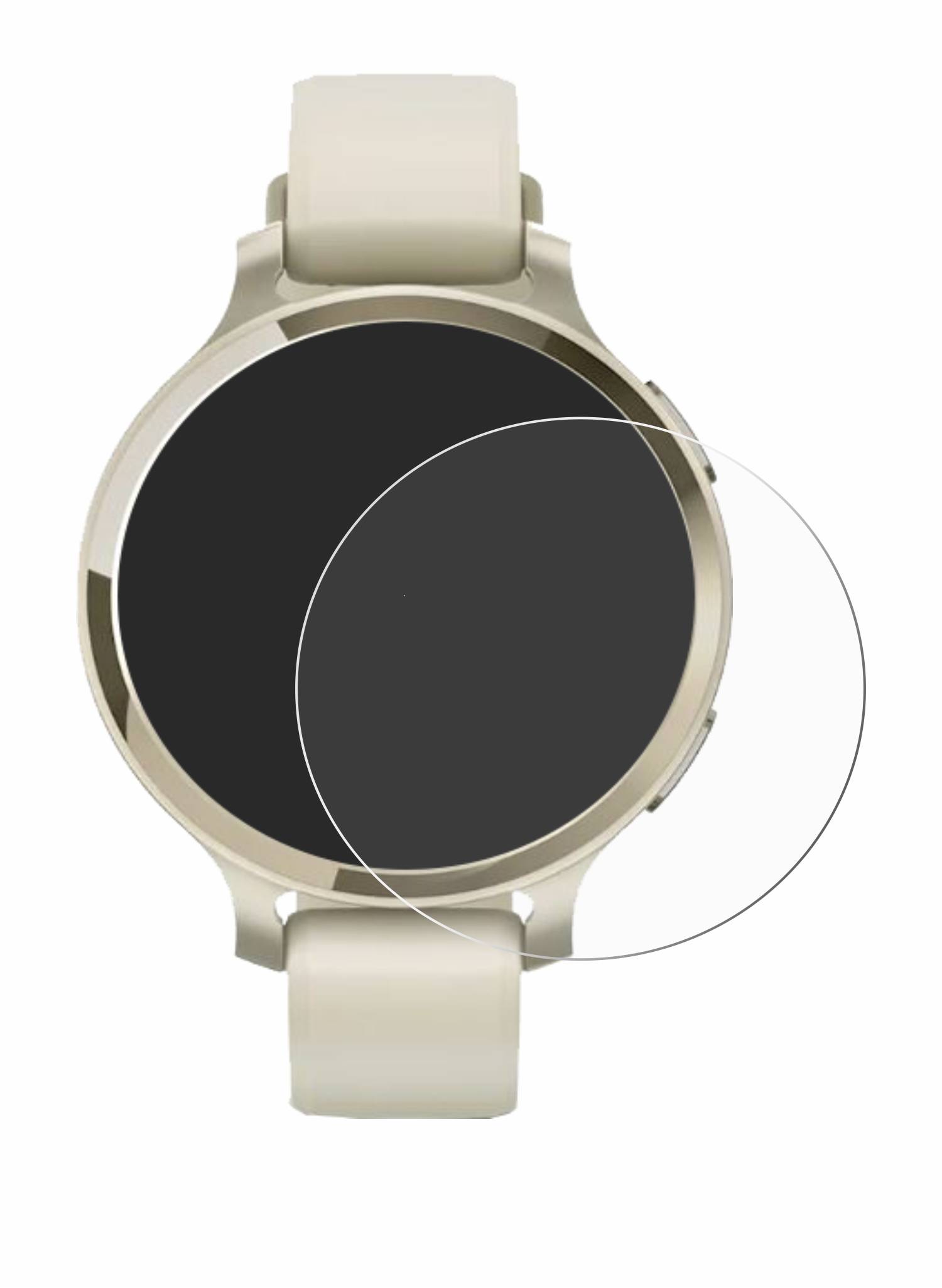 upscreen Scratch Shield Schutzfolie für Garmin Lily 2 Active