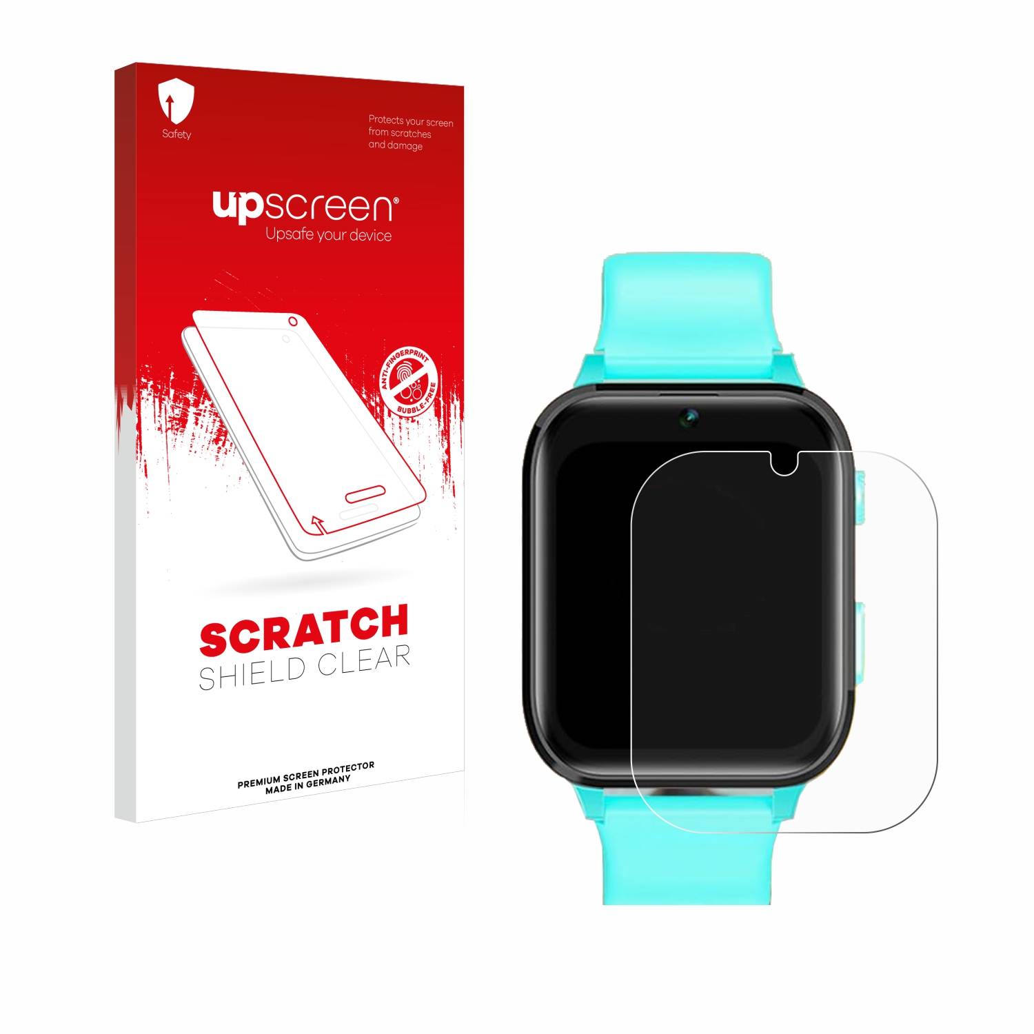upscreen Scratch Shield Schutzfolie für Clleylise Kids Smartwatch 1.7