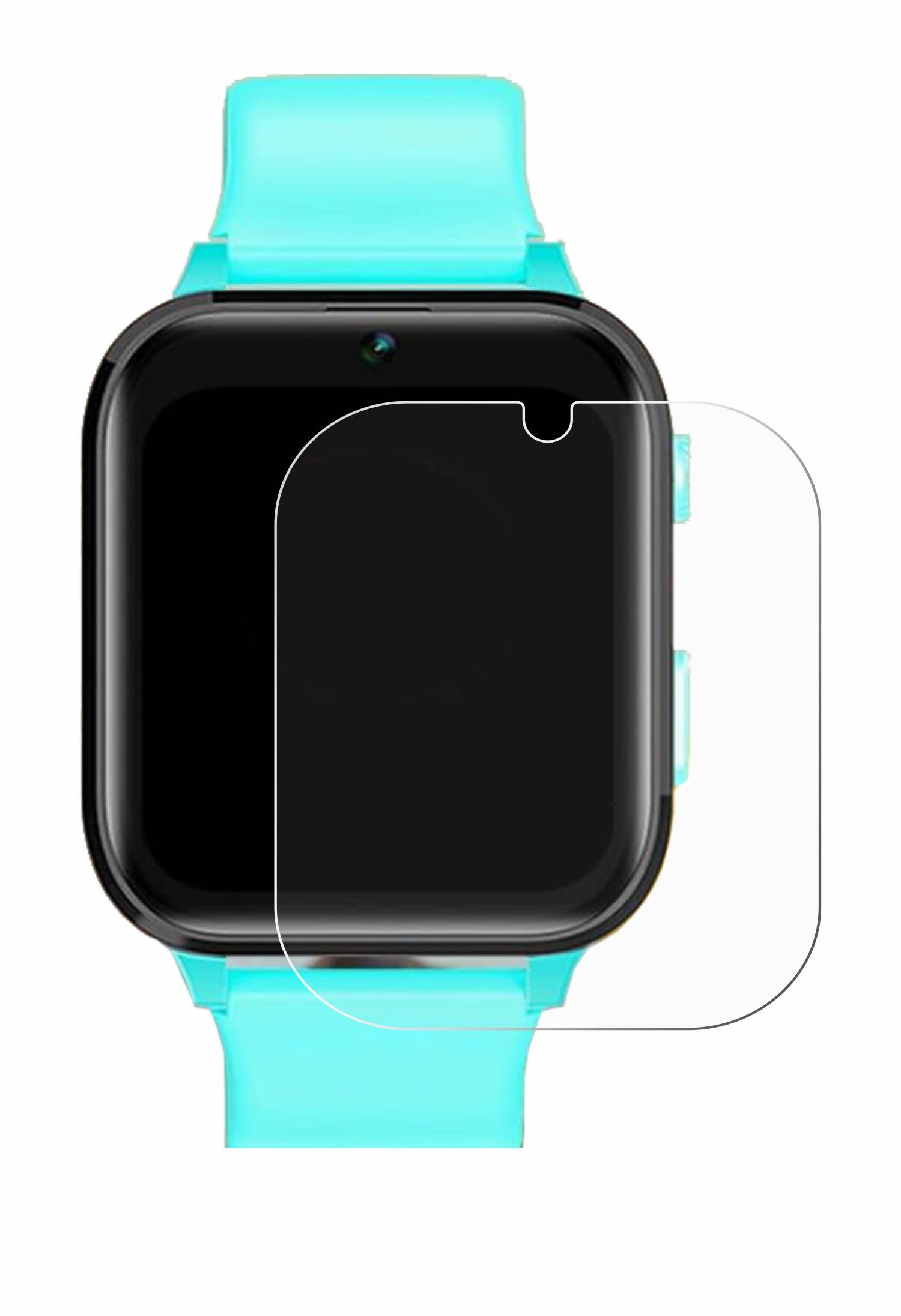 upscreen Scratch Shield Schutzfolie für Clleylise Kids Smartwatch 1.7