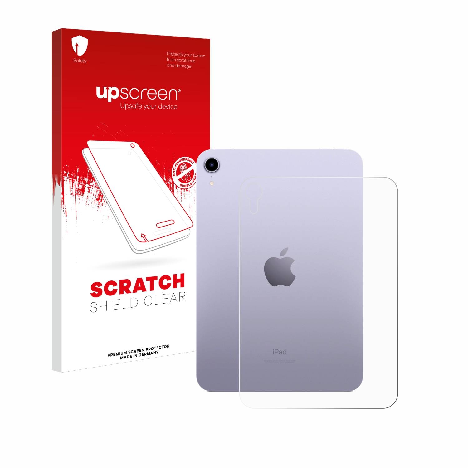 upscreen Scratch Shield Schutzfolie für Apple iPad Mini 7 WiFi 2024 (Rückseite)