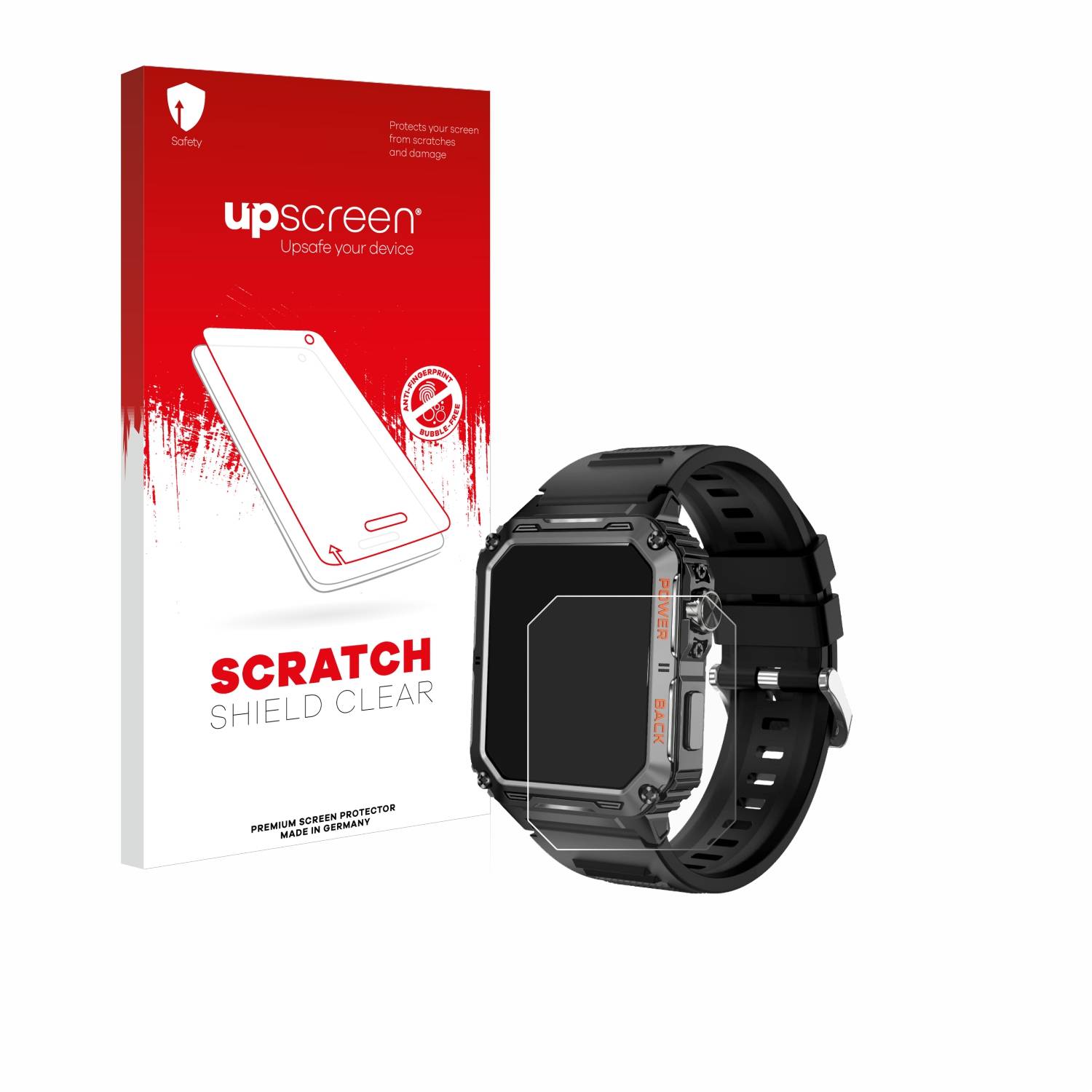 upscreen Scratch Shield Schutzfolie für Rogbid Stahl Gear P3