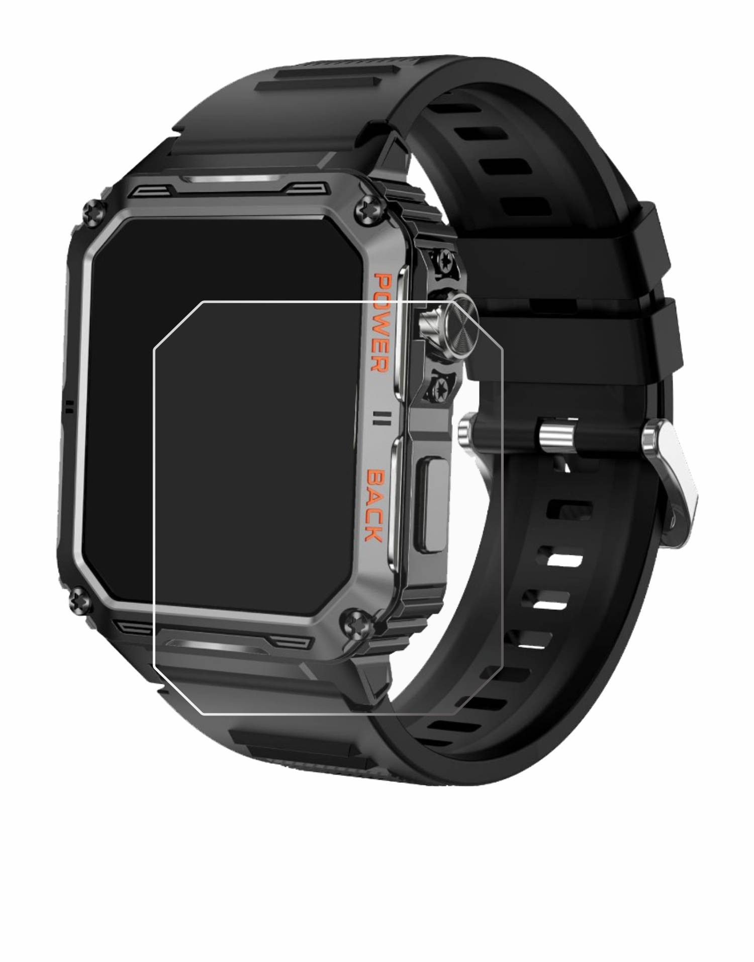 upscreen Scratch Shield Schutzfolie für Rogbid Stahl Gear P3