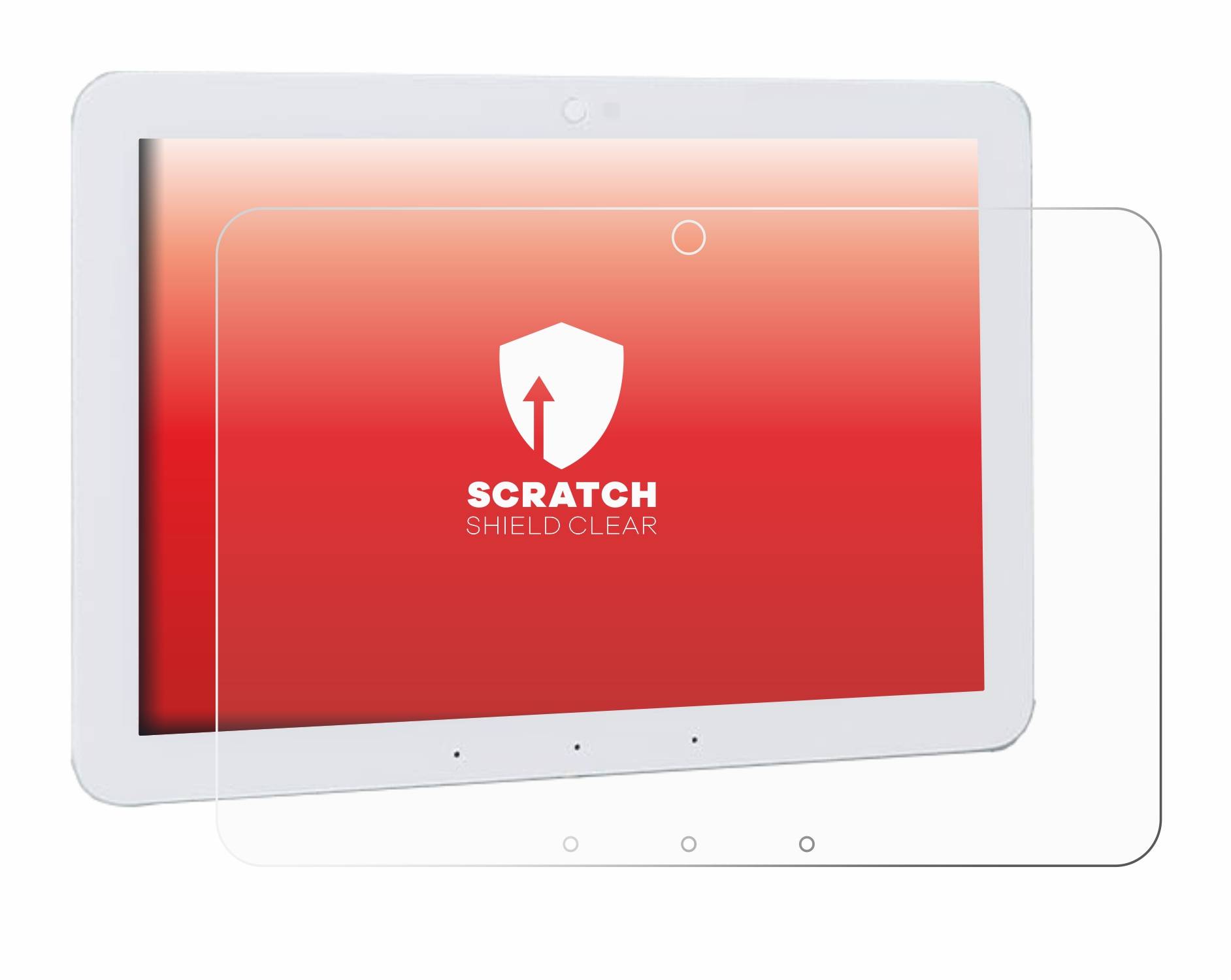 upscreen Scratch Shield Schutzfolie für Amazon Echo Hub 8