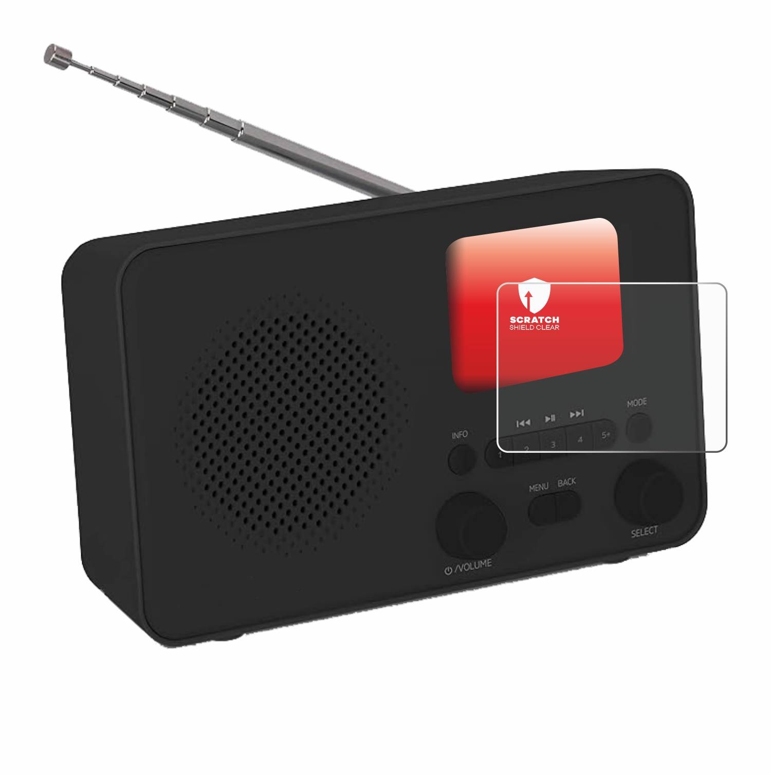 upscreen Scratch Shield Schutzfolie für TechniSat 6 IR