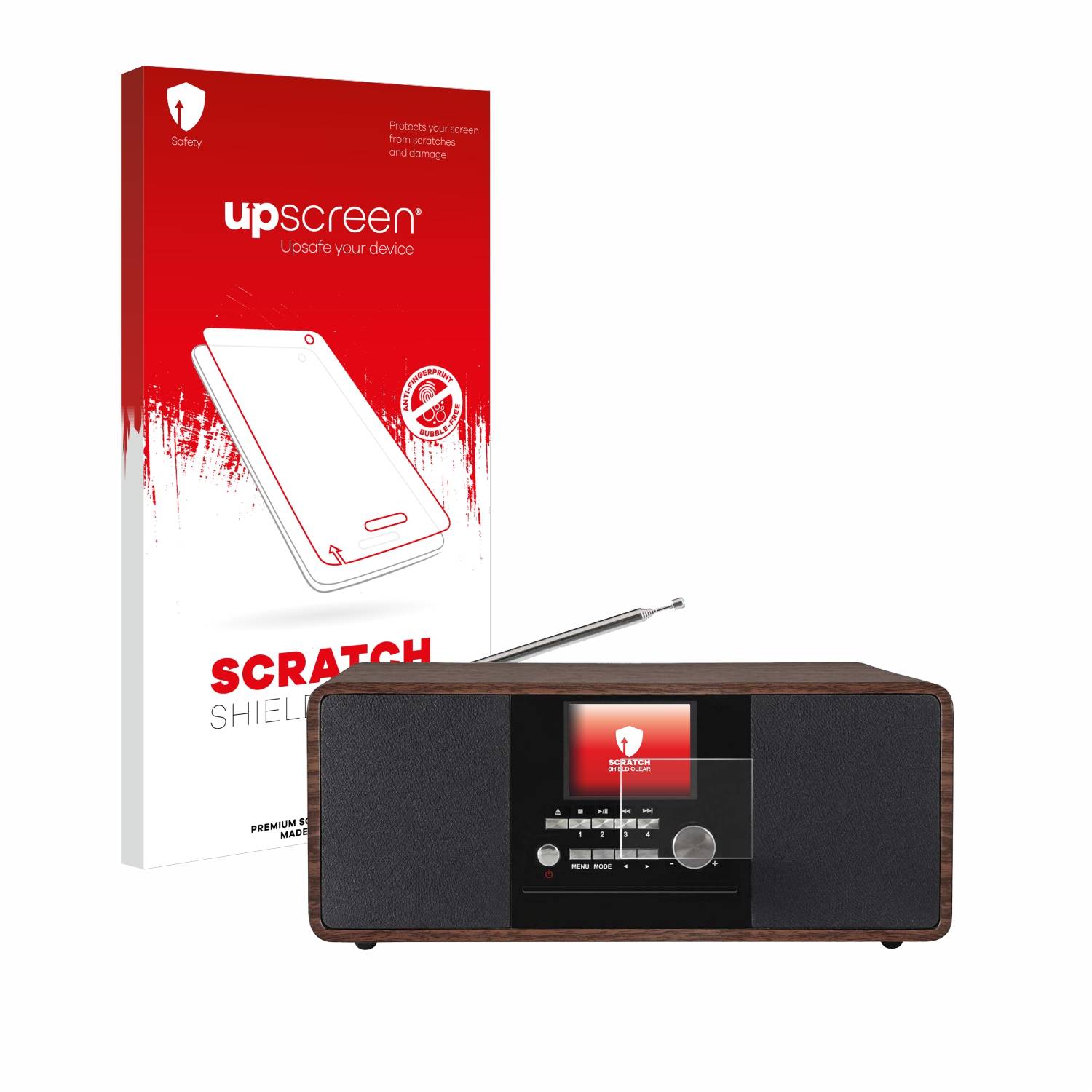 upscreen Scratch Shield Schutzfolie für Imperial DABMAN i200
