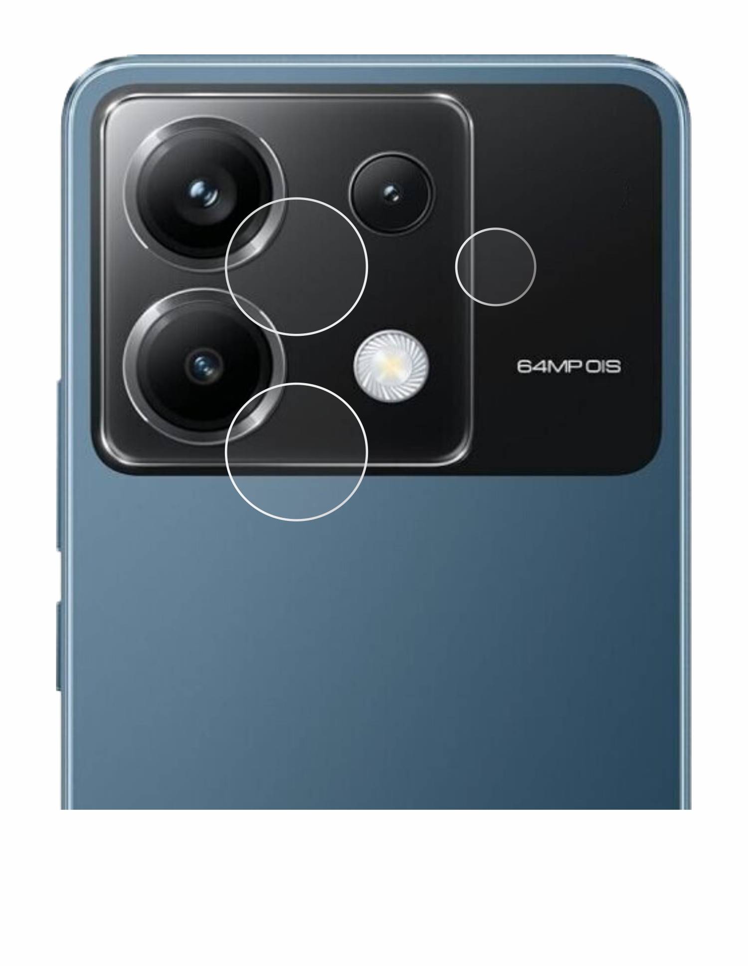 upscreen Scratch Shield Schutzfolie für Xiaomi Poco X6 (NUR Kameraschutz)