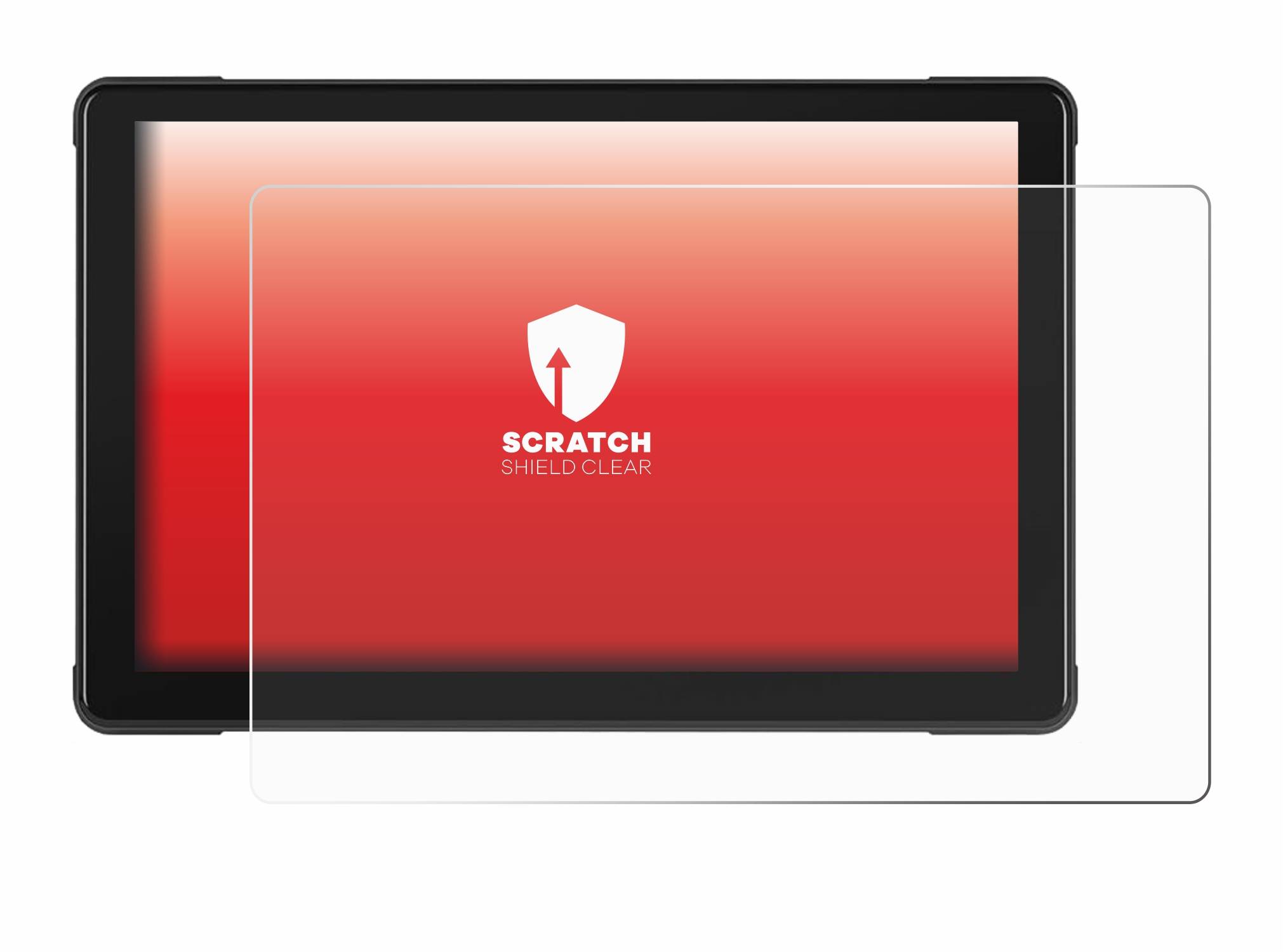 upscreen Scratch Shield Schutzfolie für Podofo Motorrad Carplay 7