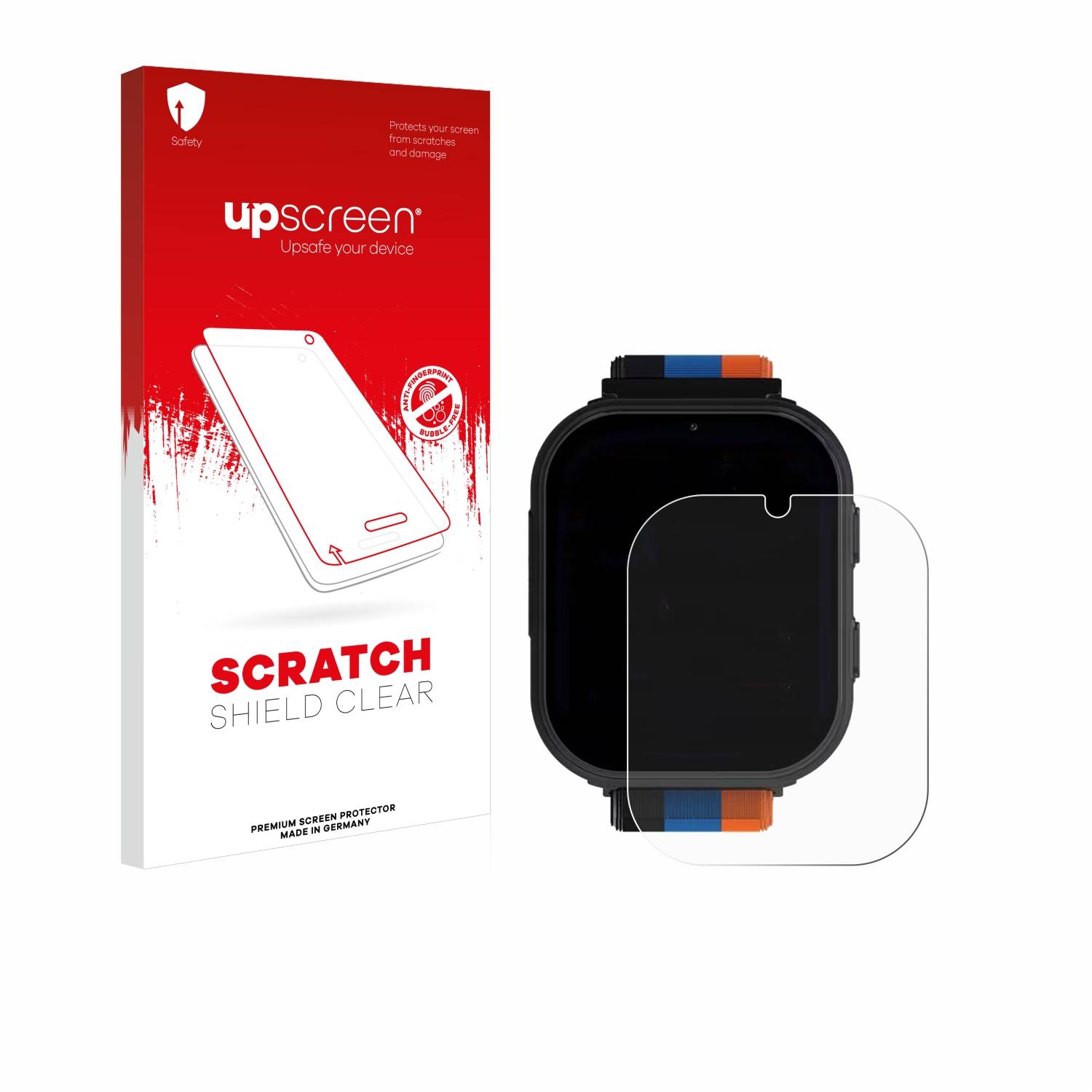 upscreen Scratch Shield Schutzfolie für Kiano Watch Joy 4G LTE