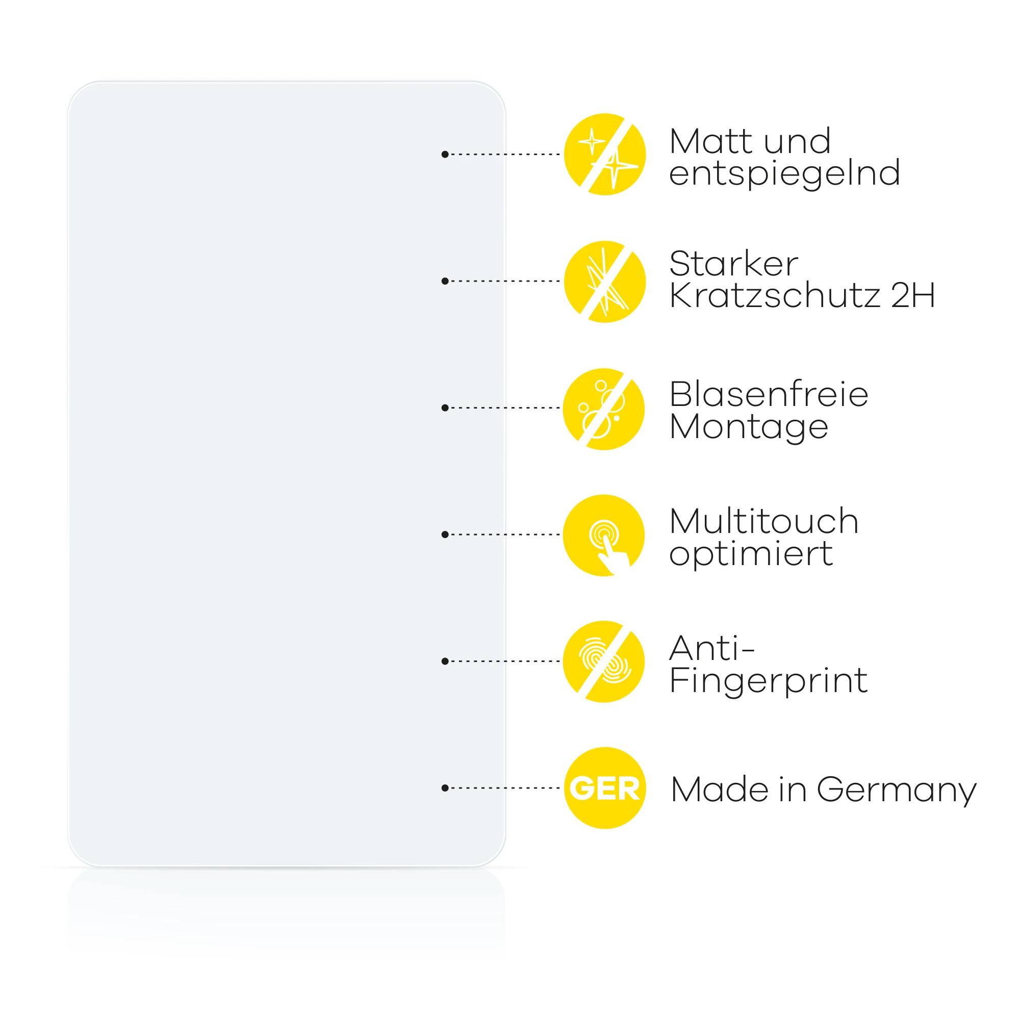 upscreen Reflection Shield Matt Schutzfolie für Sunstech TAB1012